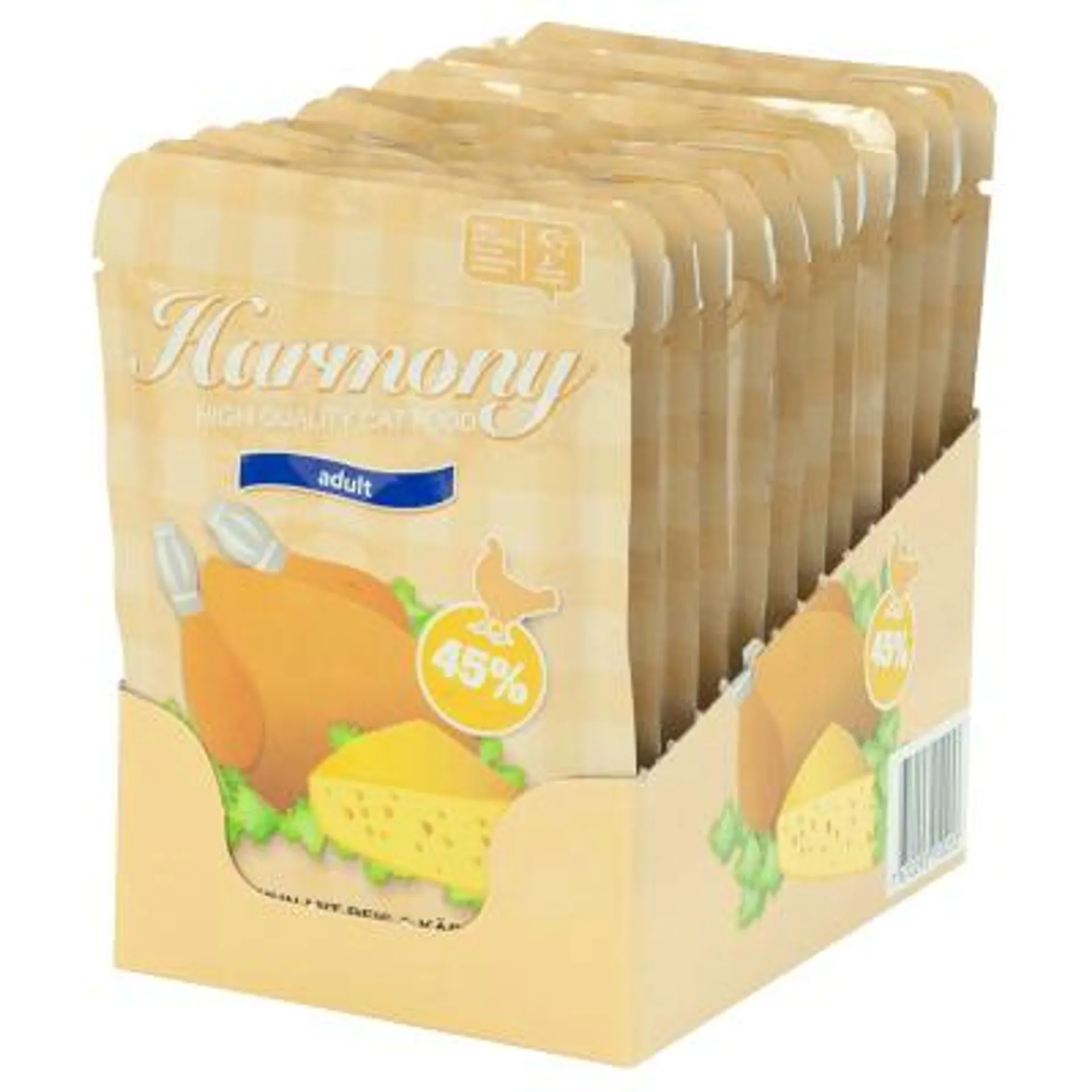 Harmony Cat Huhn mit Reis & Käse 12x80g