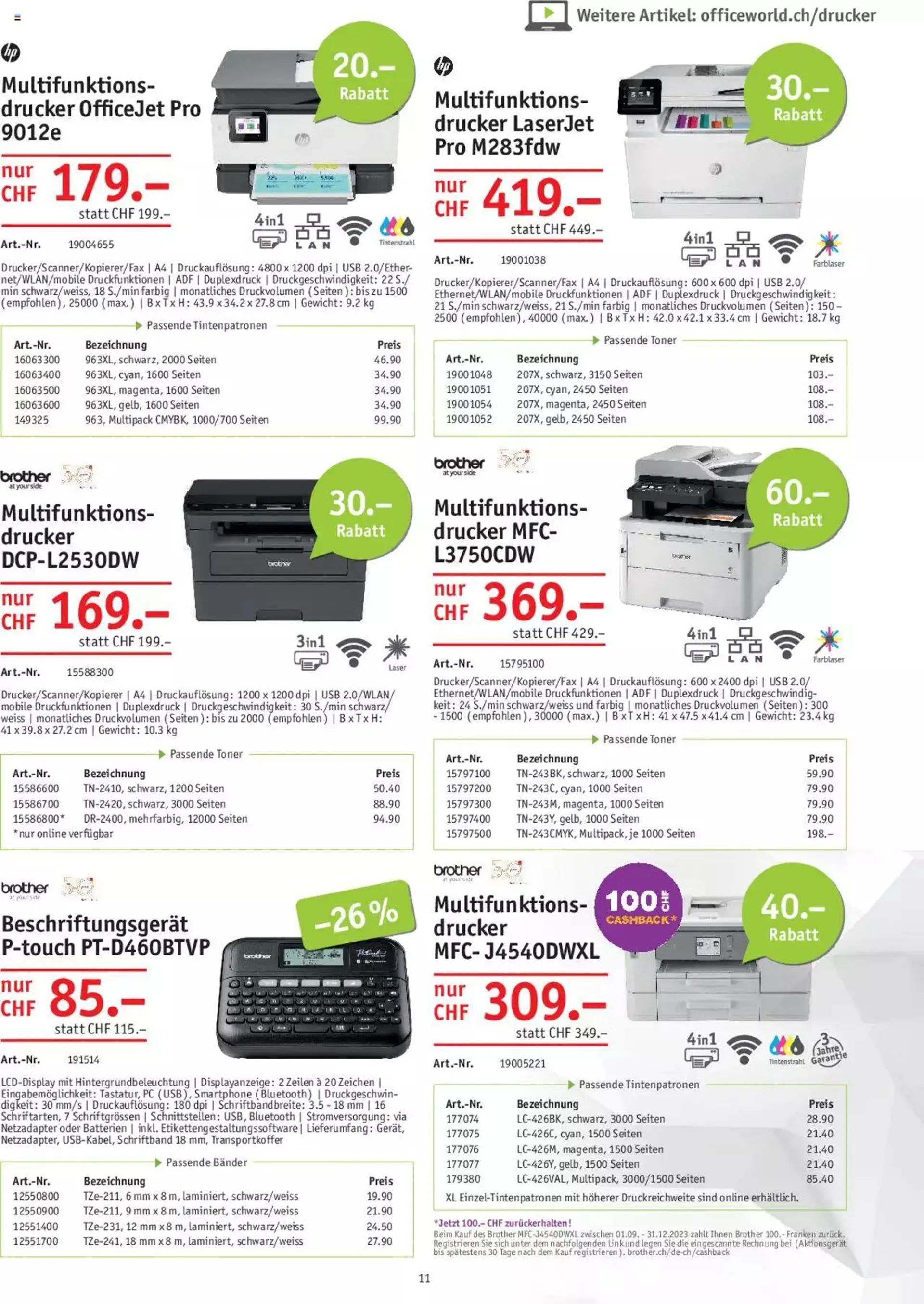Office World Aktionen von 28. September bis 25. Oktober 2023 - Prospekt seite  11