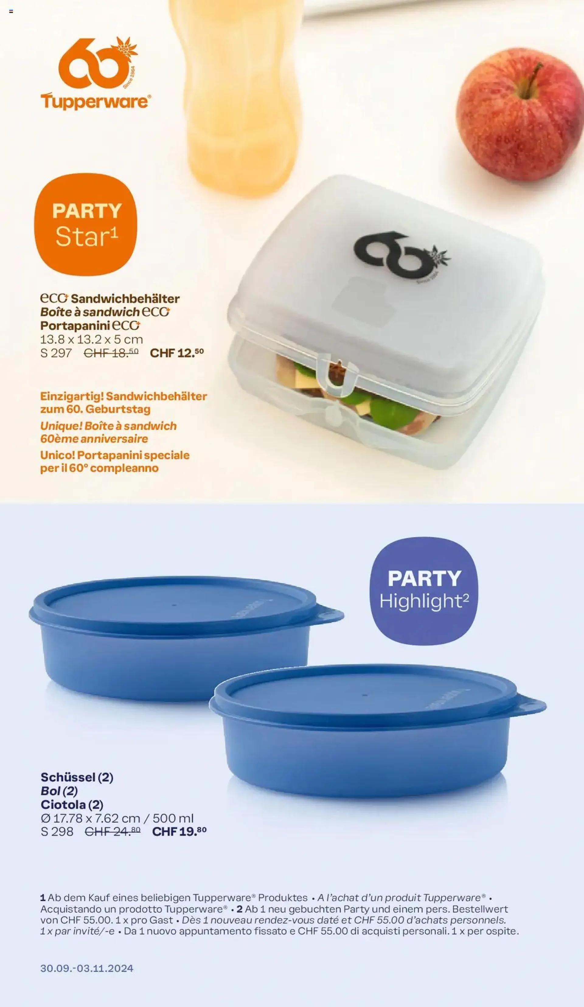 Tupperware Aktionen von 30. September bis 3. November 2024 - Prospekt seite  8