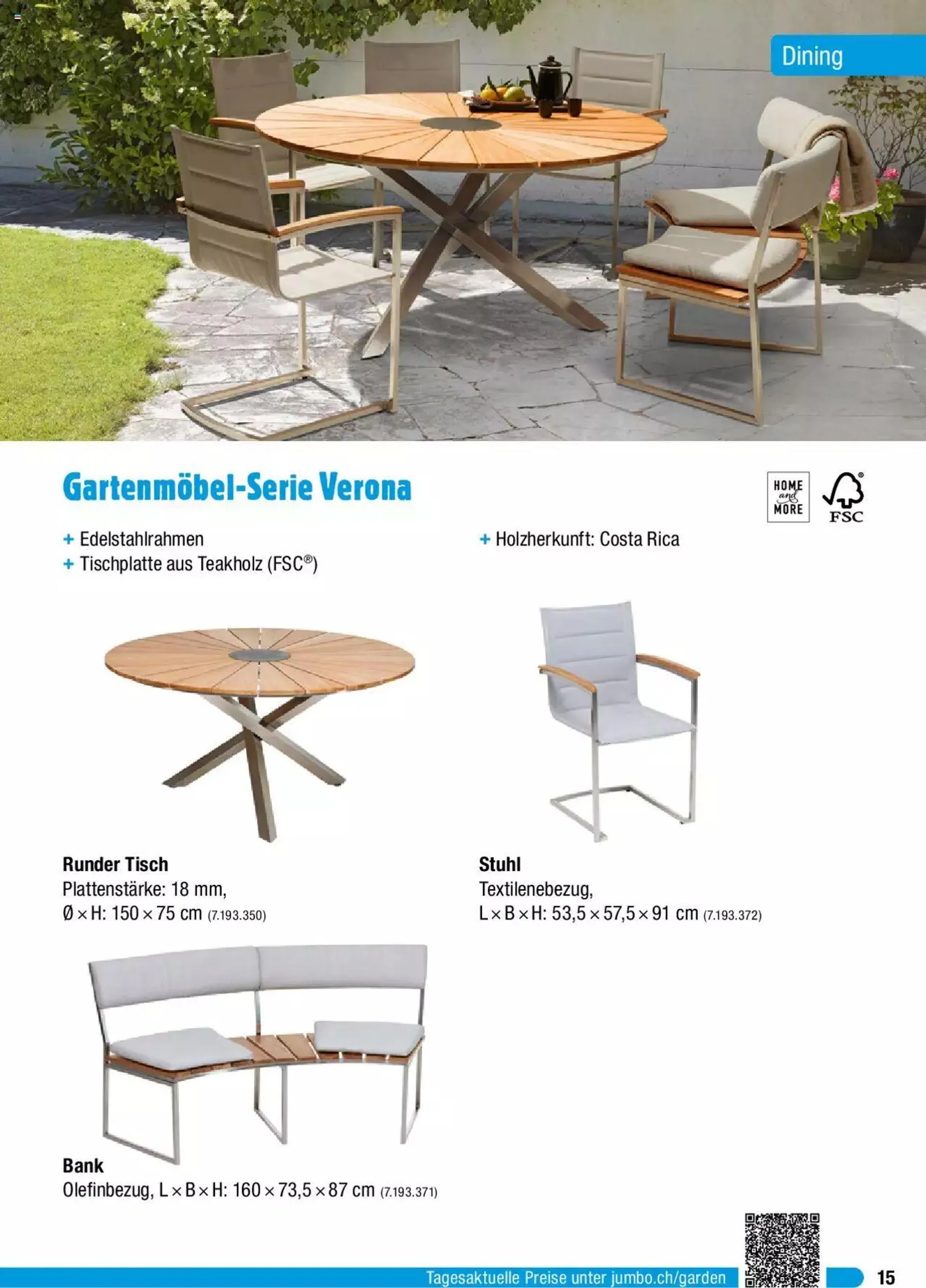 Jumbo Gartenmobelbroschure 2024 von 29. Januar bis 31. Dezember 2024 - Prospekt seite  15