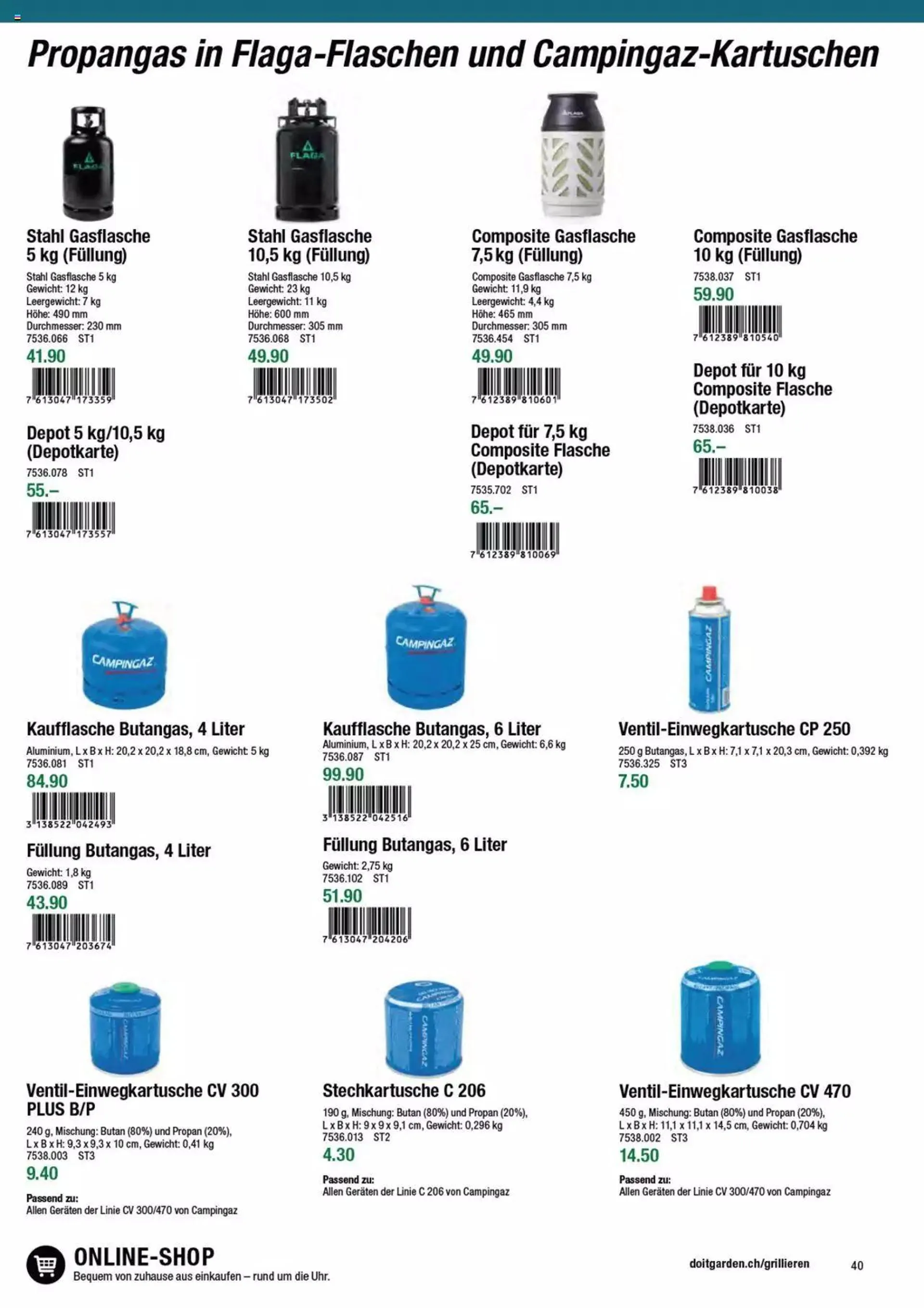 DO IT+GARDEN MIGROS - Grill von 13. Februar bis 31. Dezember 2023 - Prospekt seite  40