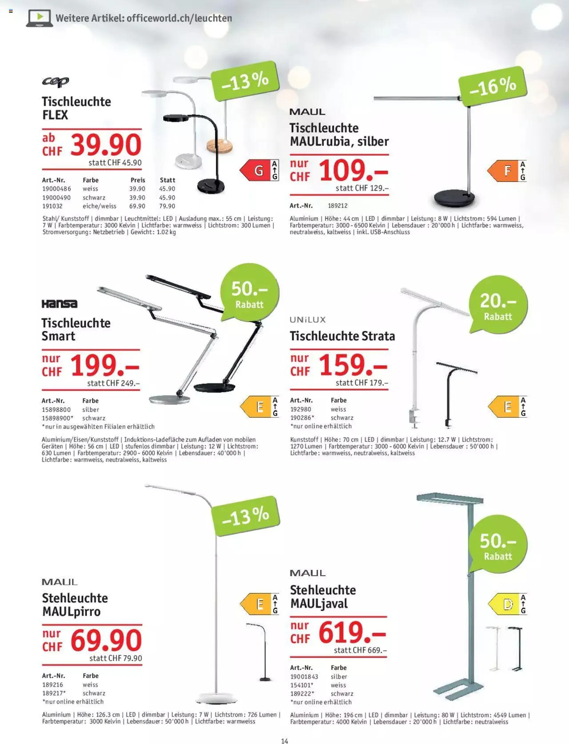 Office World Aktionen von 28. September bis 25. Oktober 2023 - Prospekt seite  14