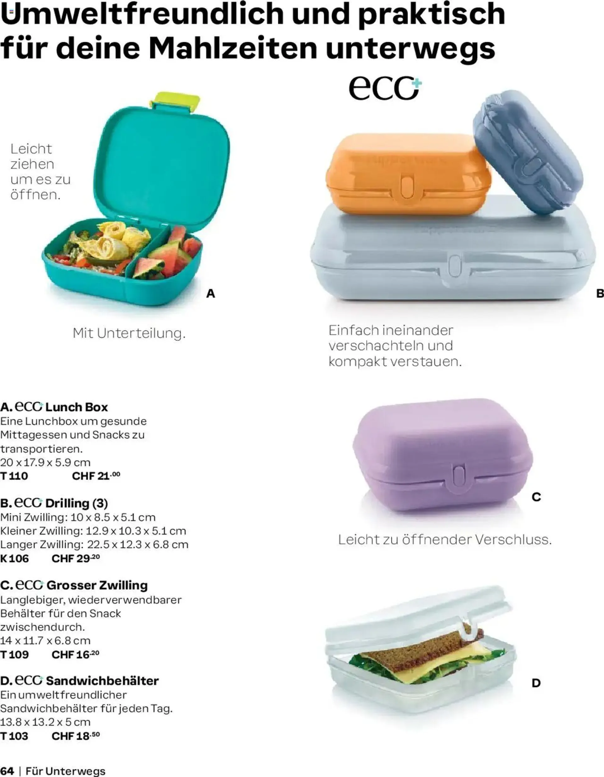 Tupperware Aktionen Herbst / Winter 2024/25 von 2. September bis 31. Dezember 2024 - Prospekt seite  64