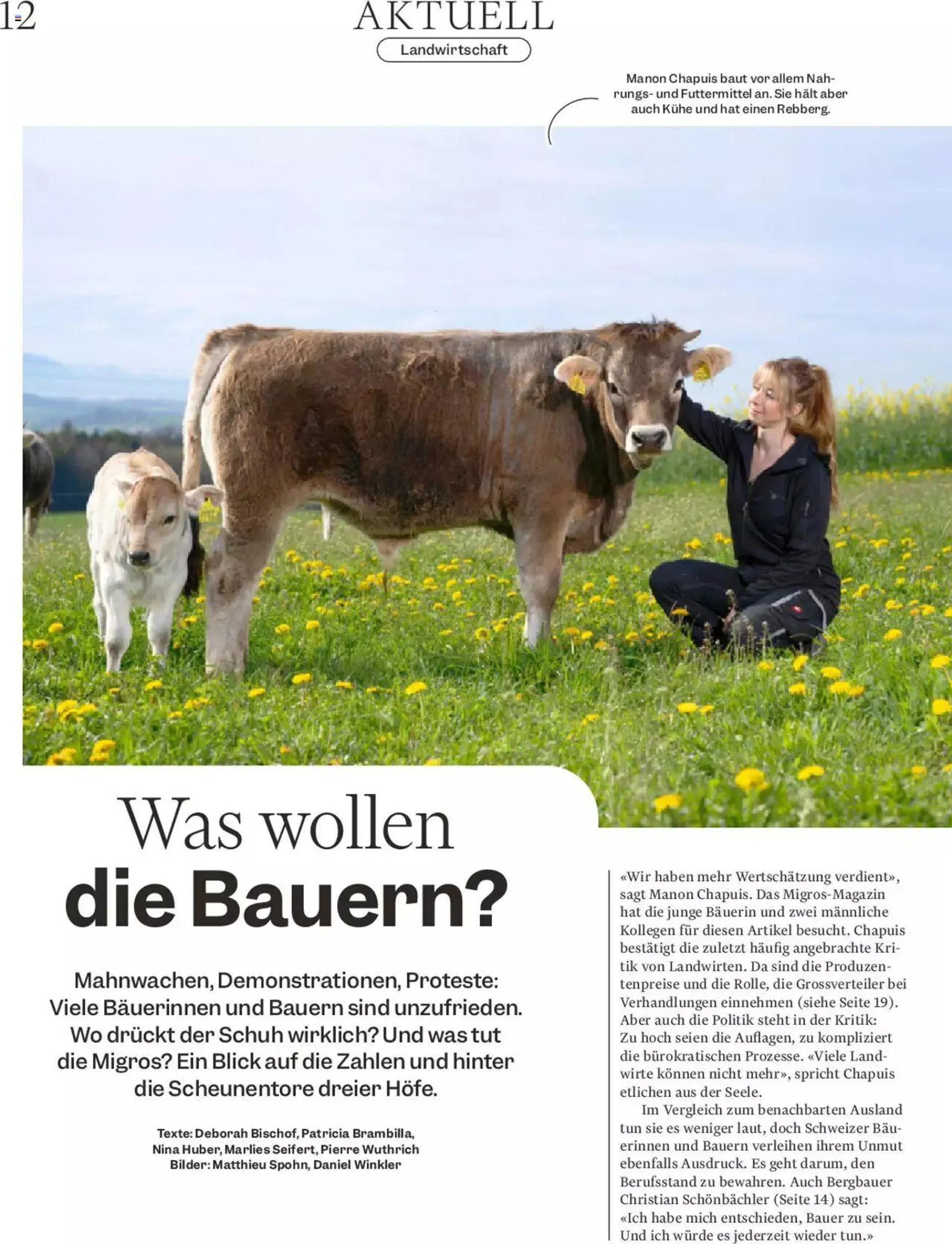 Migros - Magazin von 23. April bis 29. April 2024 - Prospekt seite  12