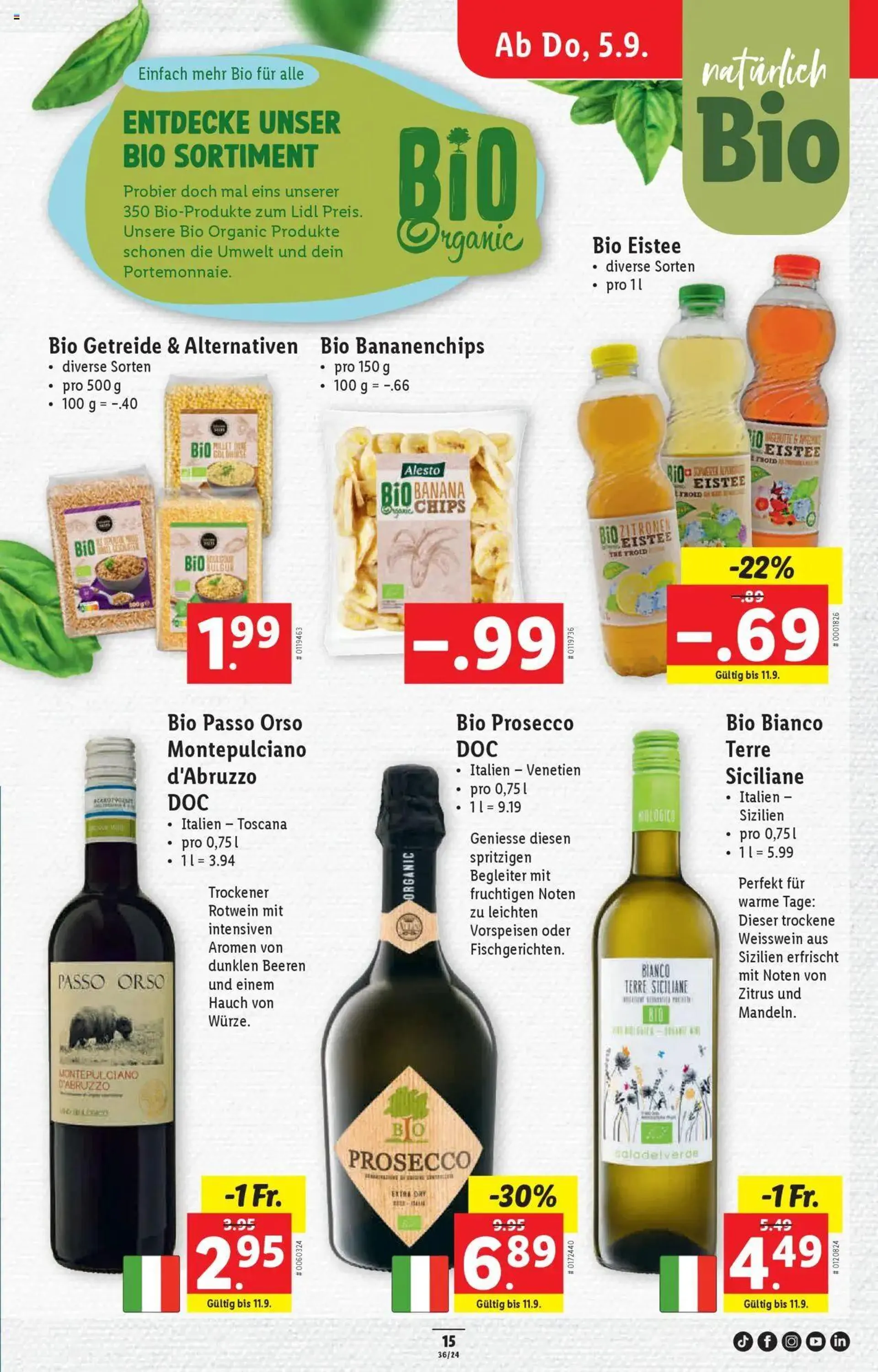 Lidl Aktionen von 5. September bis 11. September 2024 - Prospekt seite  15