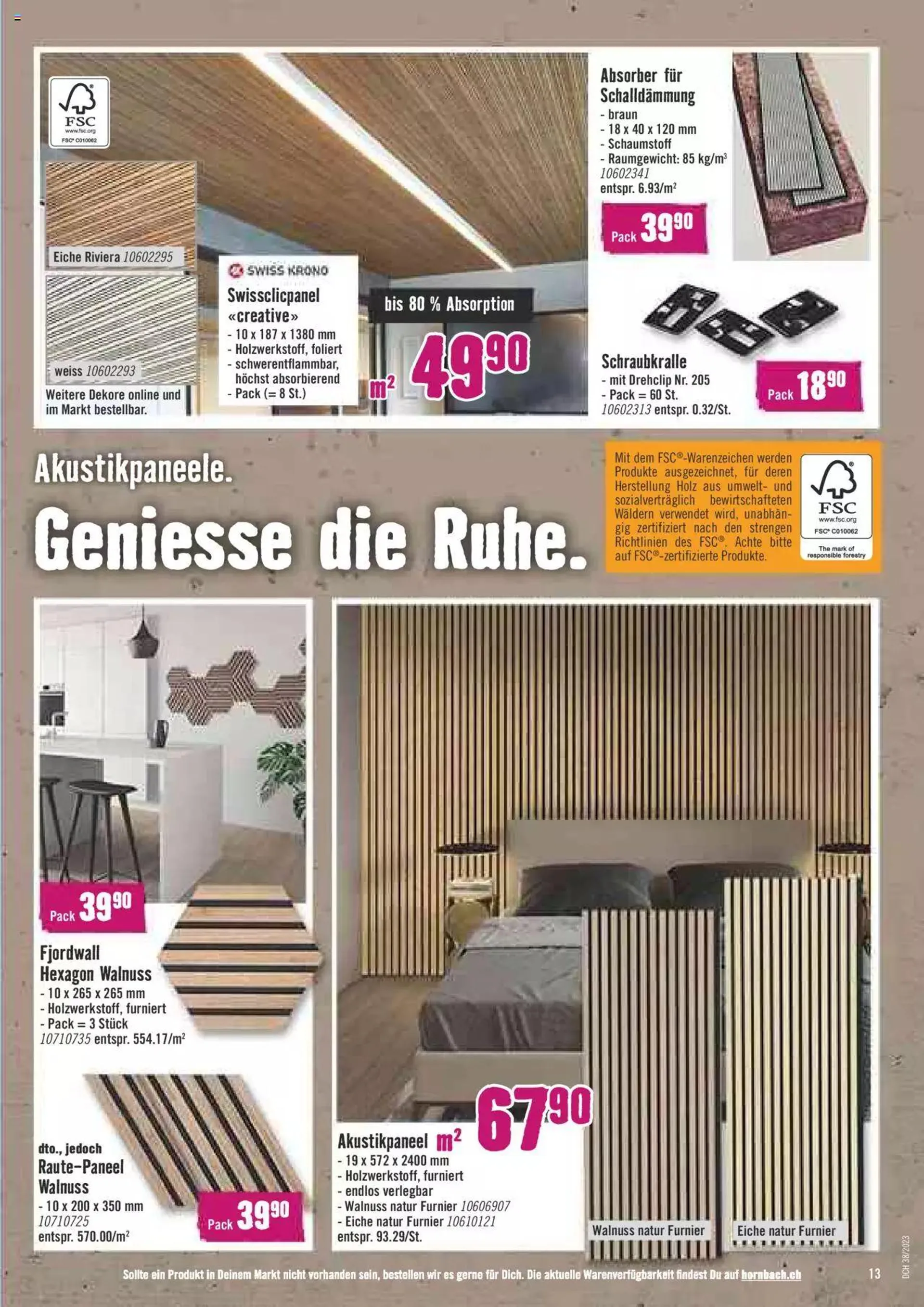 Hornbach Aktionen von 20. September bis 16. Oktober 2023 - Prospekt seite  13