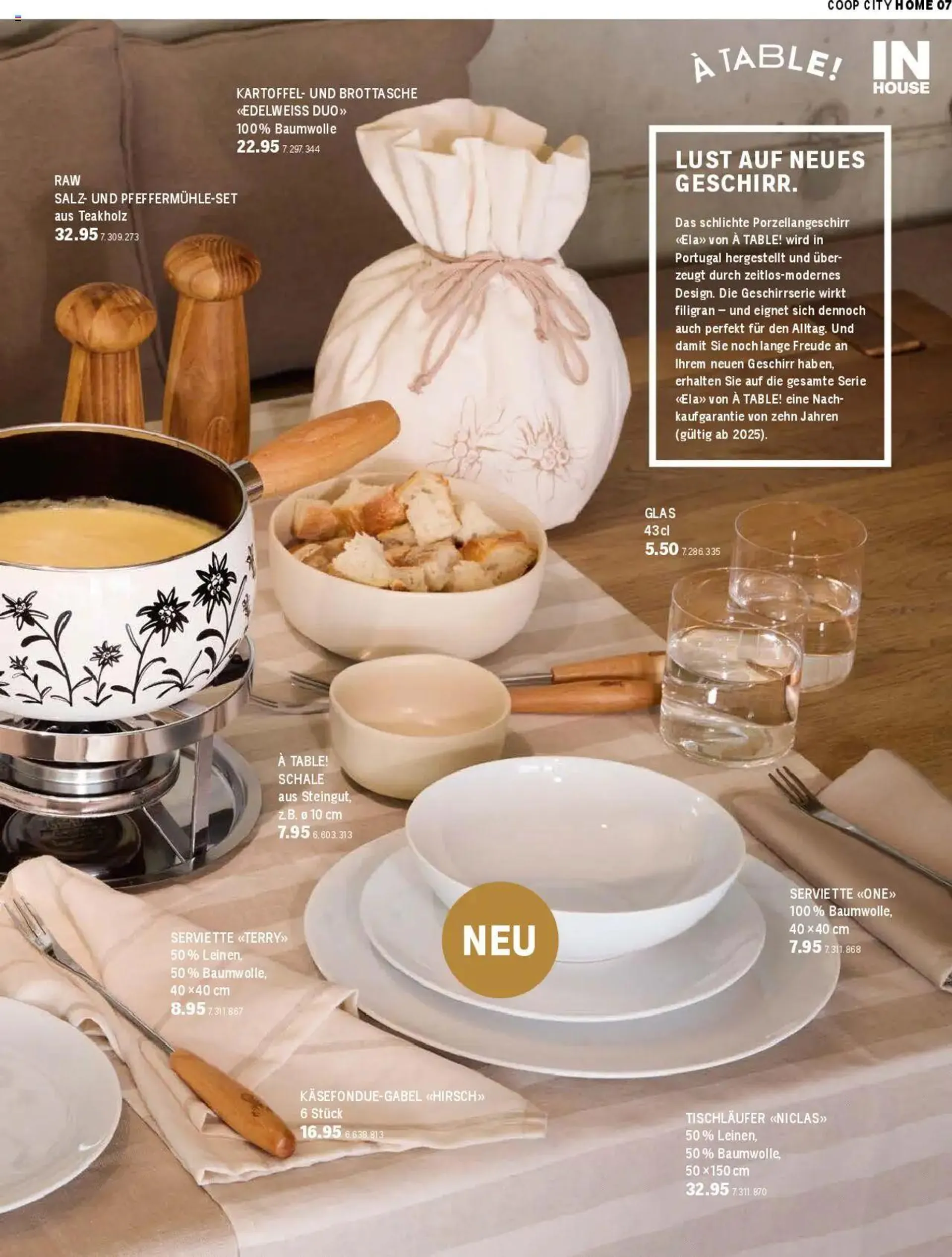 Coop City Magazin von 24. September bis 31. Dezember 2024 - Prospekt seite  7