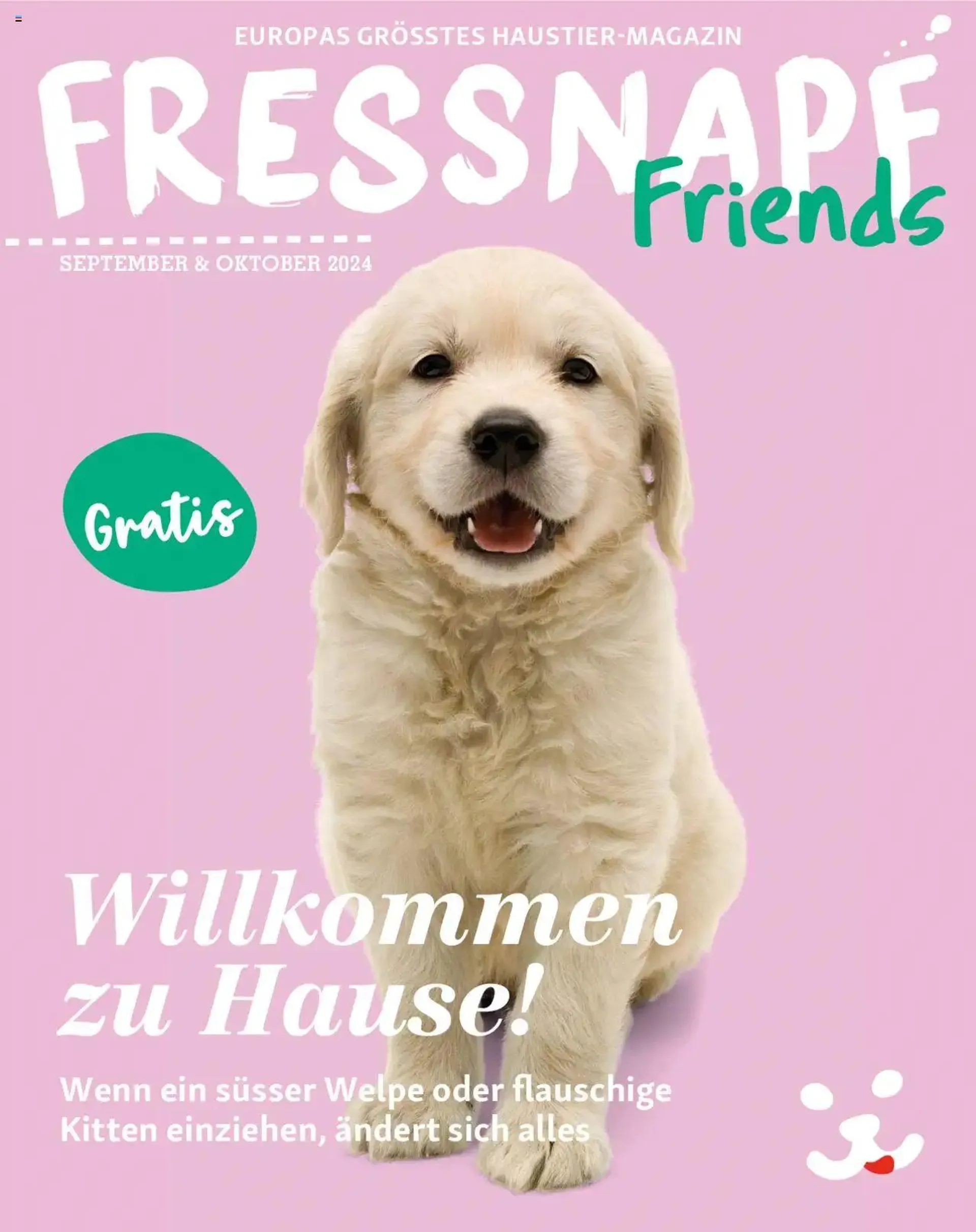 Fressnapf Magazin von 1. September bis 31. Oktober 2024 - Prospekt seite  1