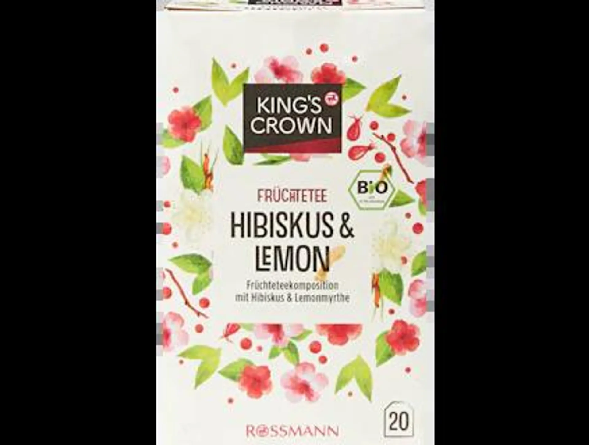 KingSC Bio Früchtetee Hibiskus-Lemon