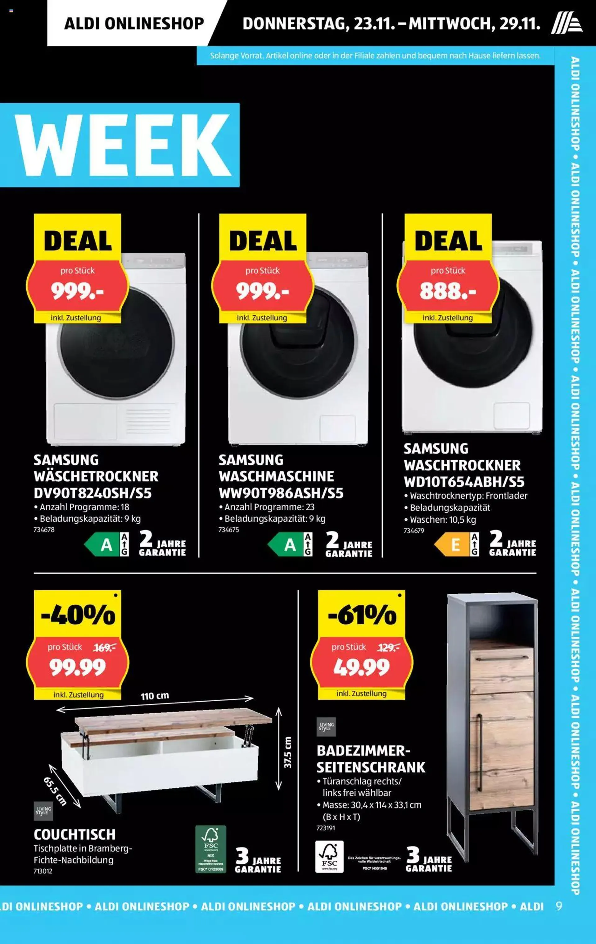 Aldi Black Week Deals von 23. November bis 29. November 2023 - Prospekt seite  9