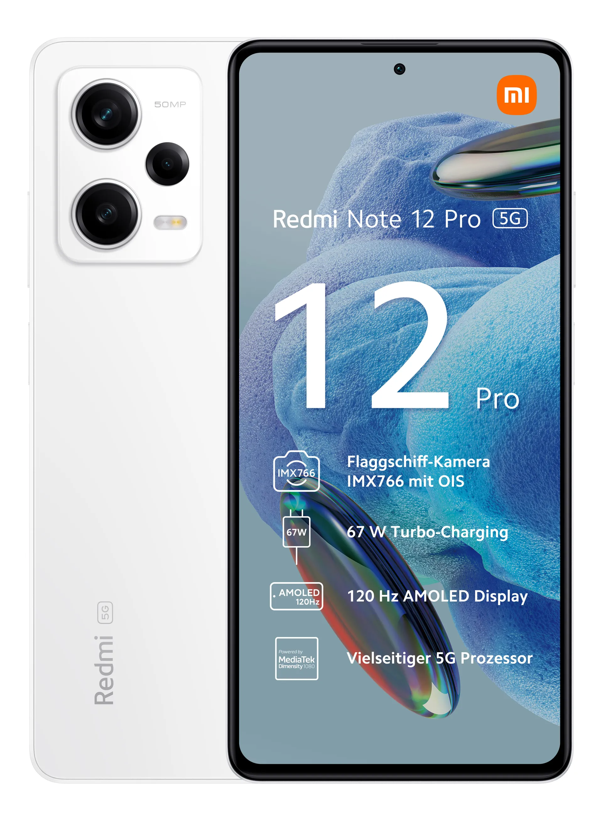 XIAOMI Redmi Note 12 Pro 5G - Smartphone (6.67 ", 128 GB, Polar White)