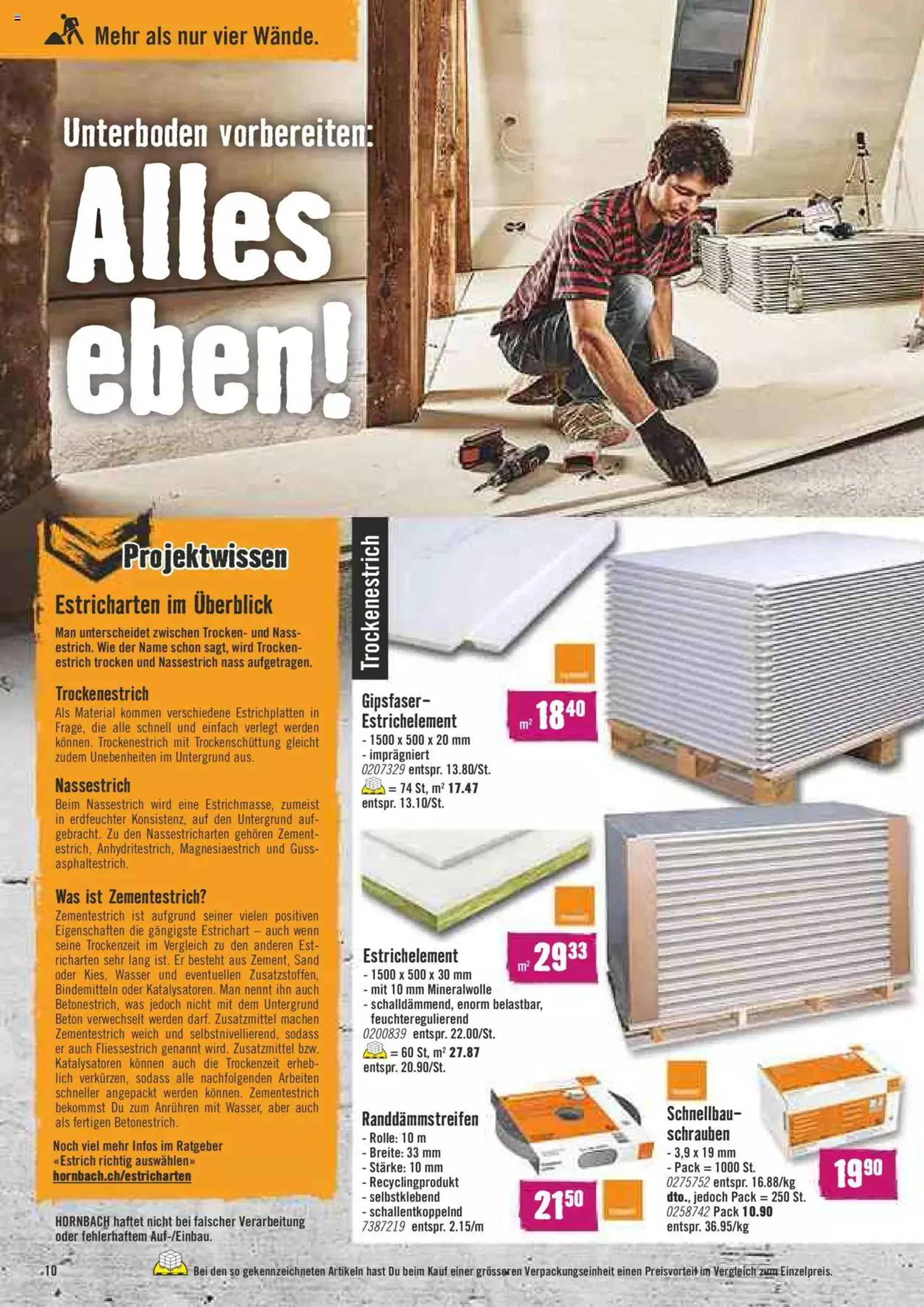 Hornbach Aktionen von 20. September bis 16. Oktober 2023 - Prospekt seite  10