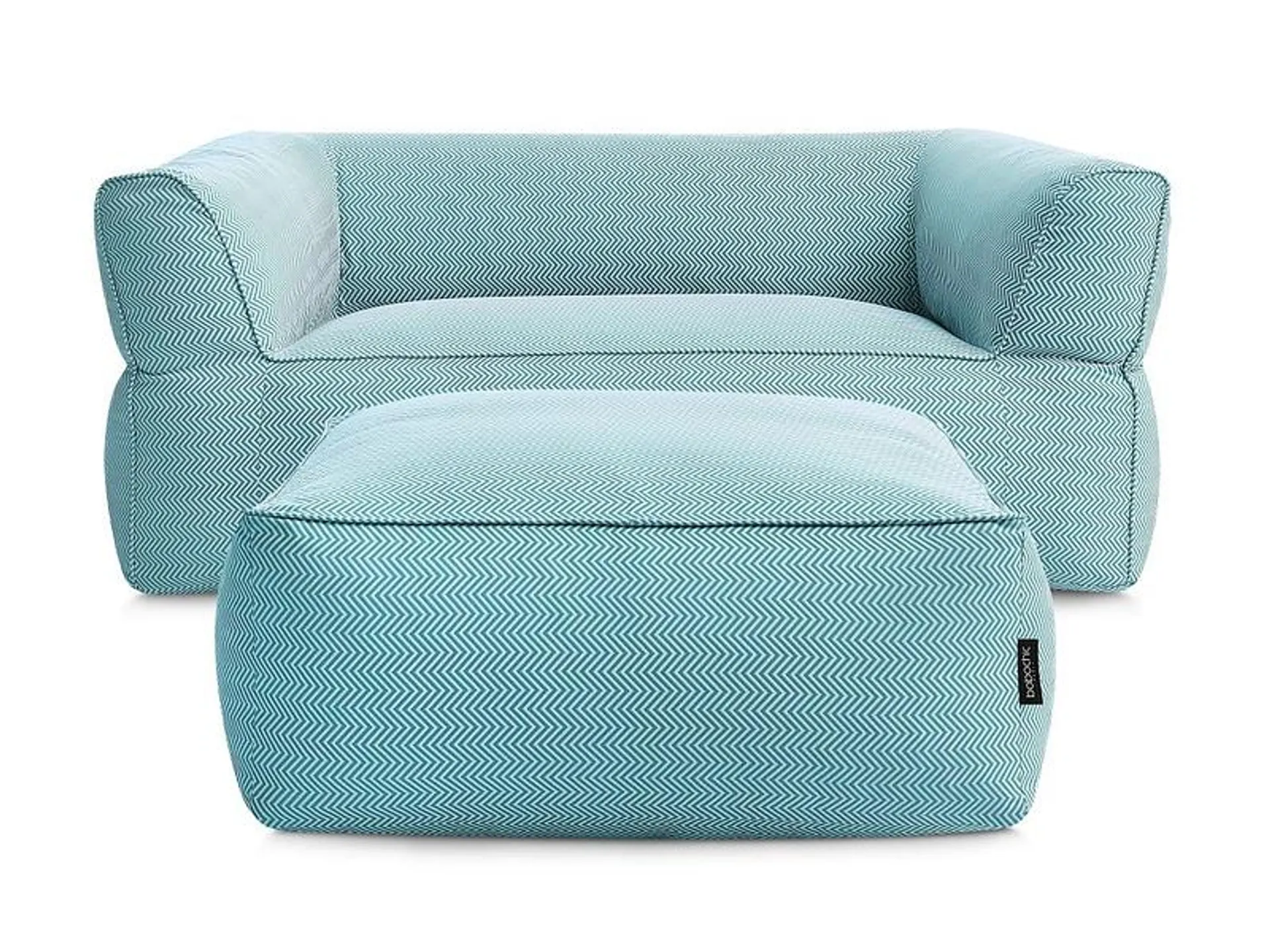 2er Gartensofa mit Hocker BOBOCHIC NOUR