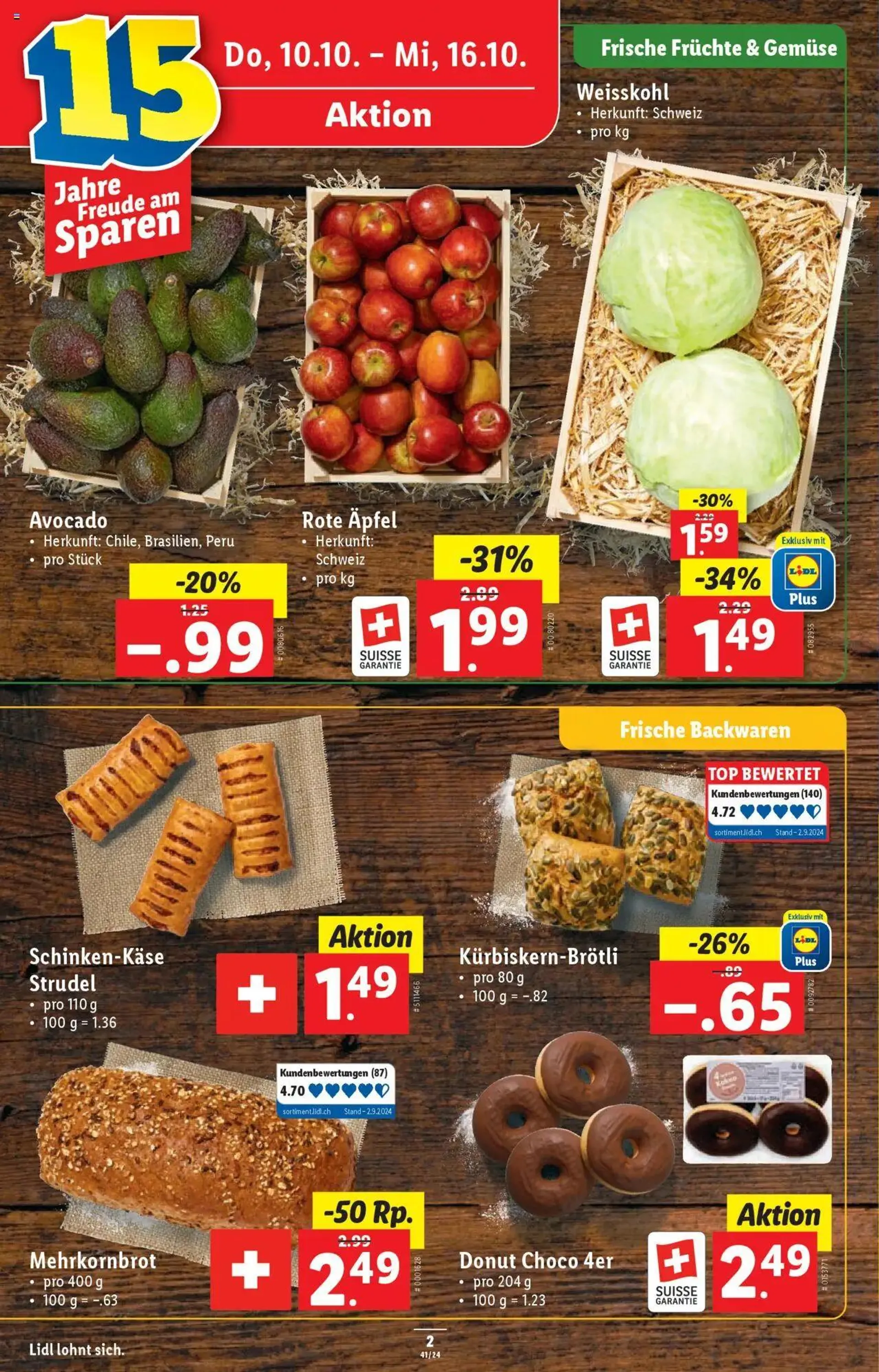 Lidl Aktionen von 10. Oktober bis 16. Oktober 2024 - Prospekt seite  2