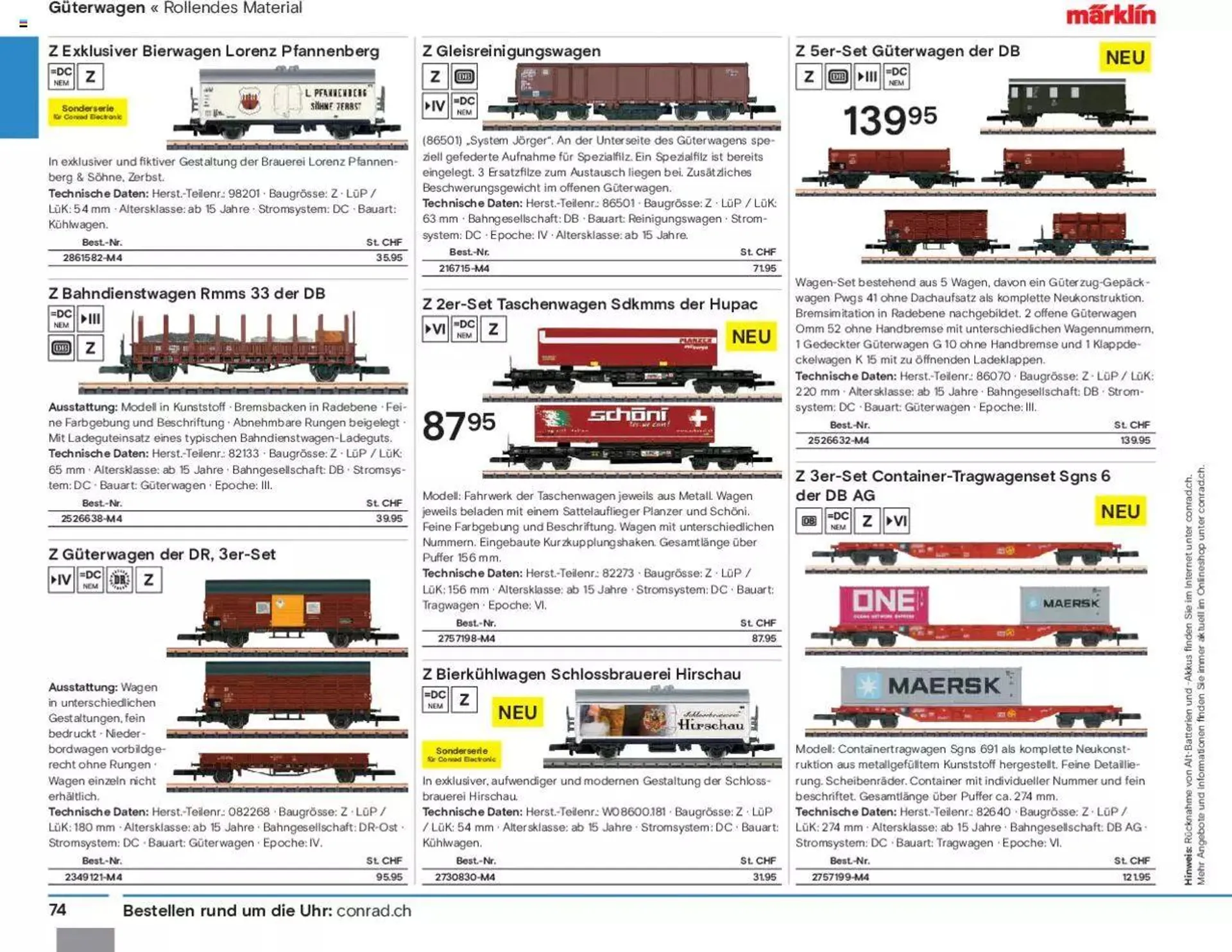 Conrad Modellbahn Katalog 2023/24 von 5. September bis 31. Dezember 2023 - Prospekt seite  76