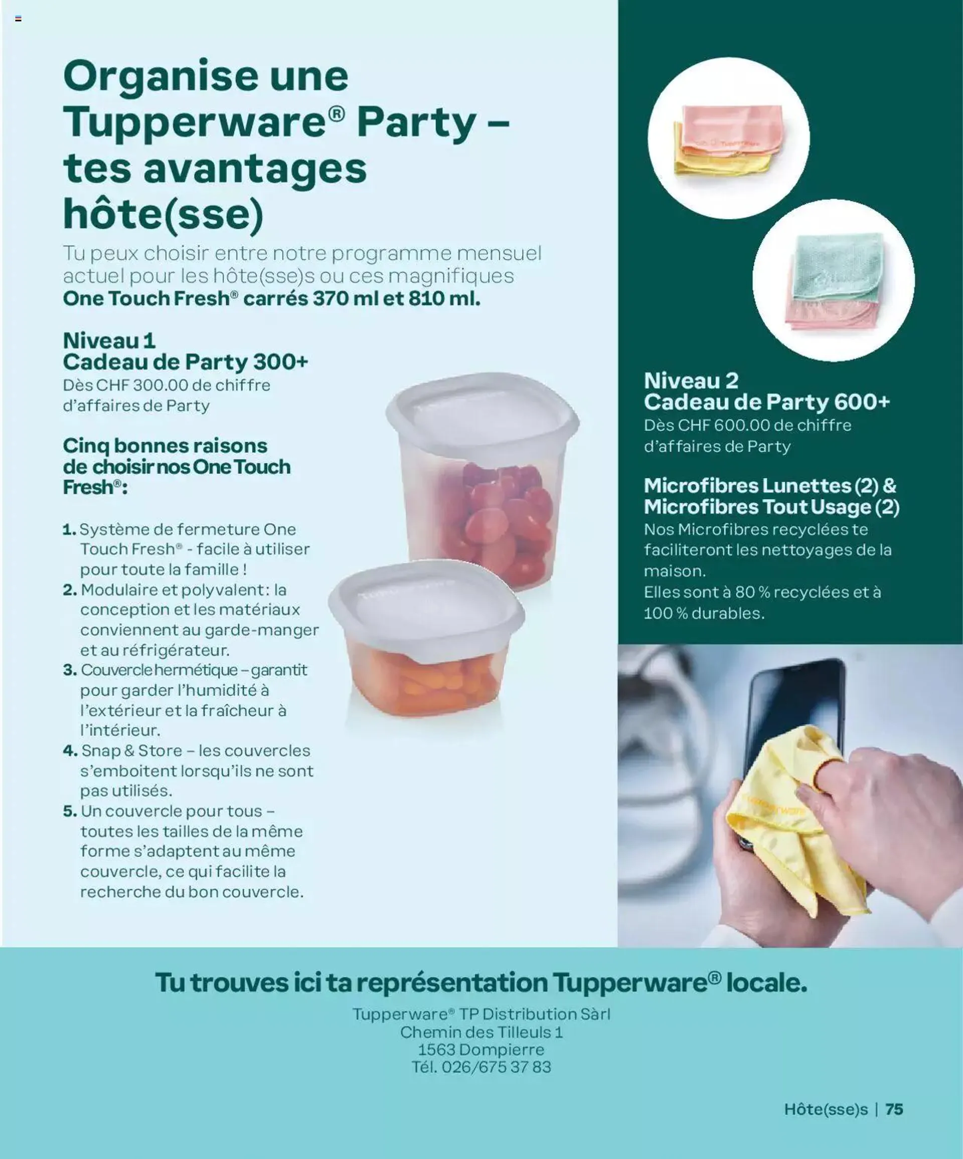 Tupperware Aktionen Frühling / Sommer 2024 von 5. März bis 31. Dezember 2024 - Prospekt seite  75