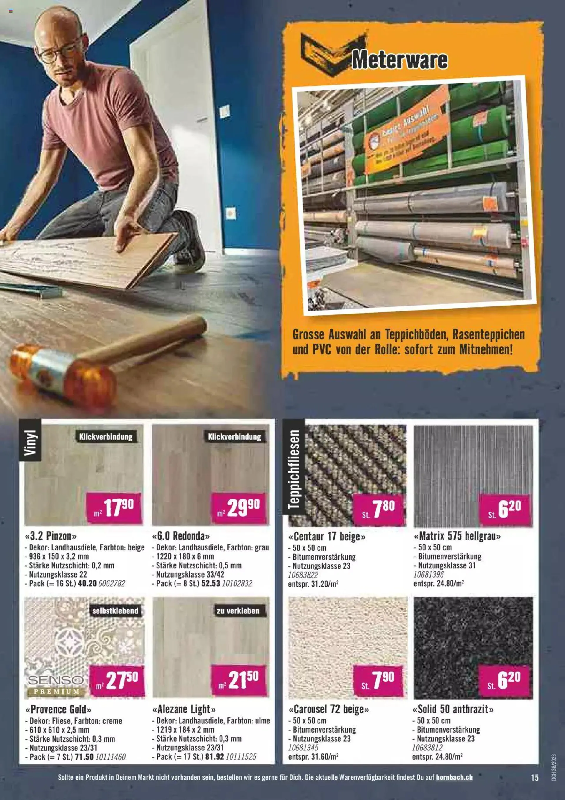 Hornbach Aktionen von 20. September bis 16. Oktober 2023 - Prospekt seite  15