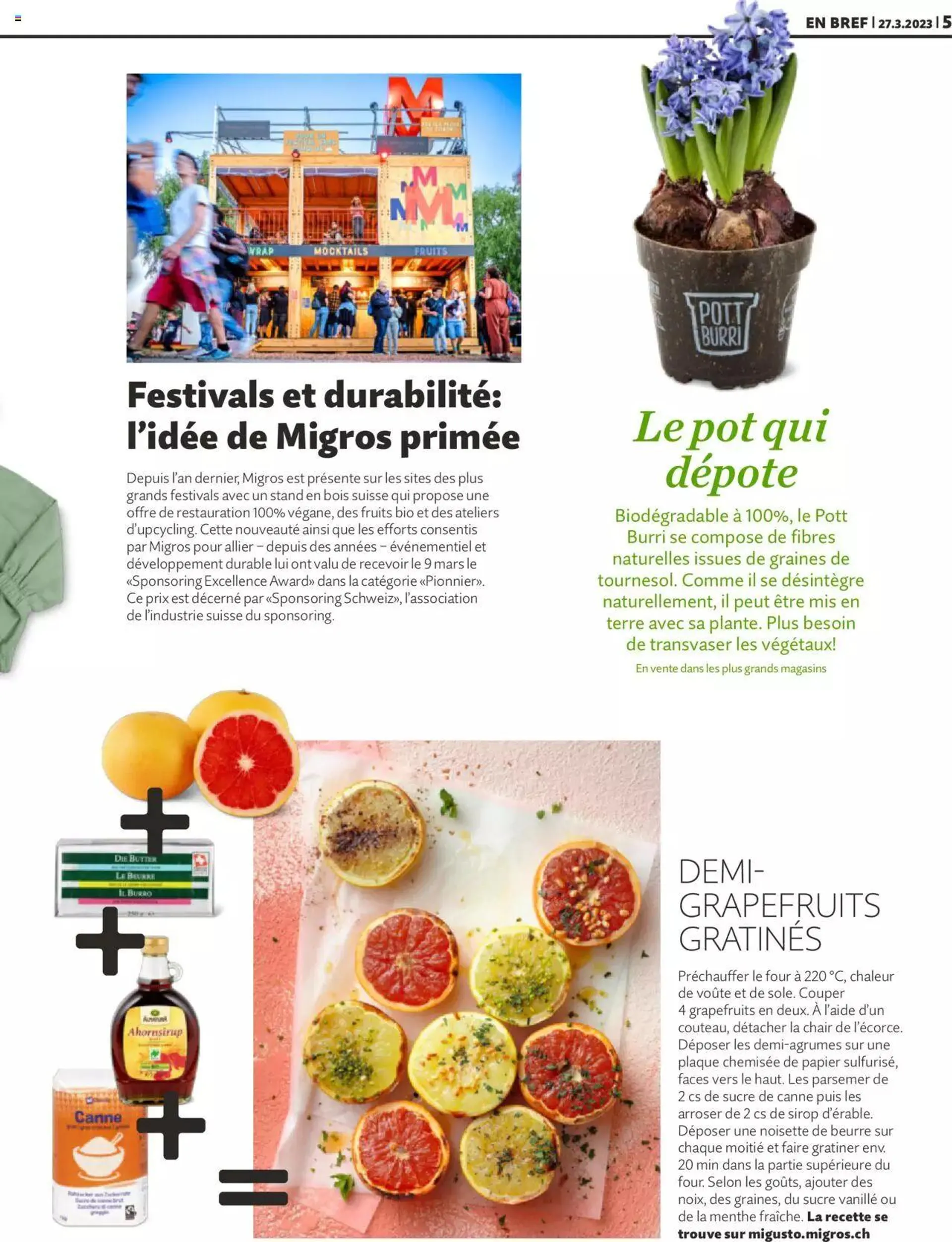 Migros Les aeufs sont á la fete von 27. März bis 31. Dezember 2023 - Prospekt seite  5