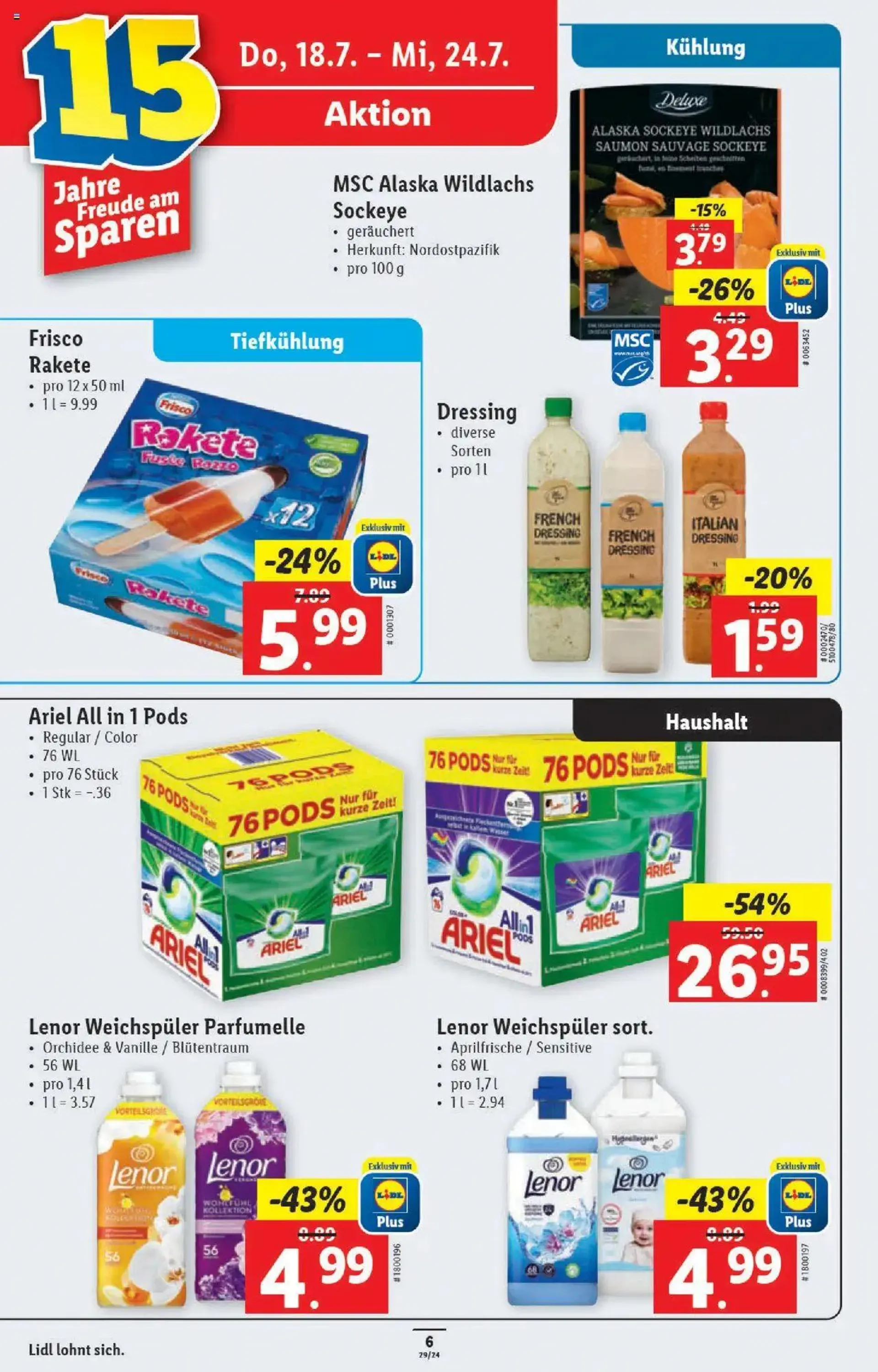 Lidl Aktionen von 18. Juli bis 24. Juli 2024 - Prospekt seite  6