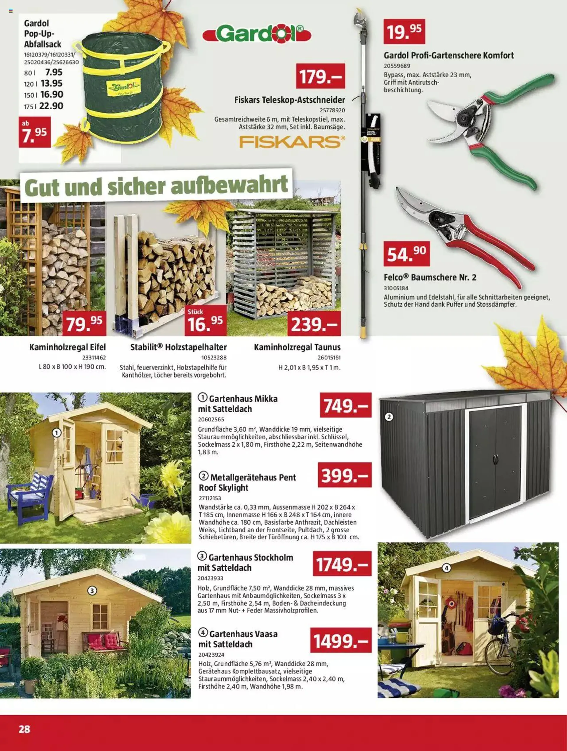 Bauhaus Aktionen von 2. Oktober bis 29. Oktober 2023 - Prospekt seite  28