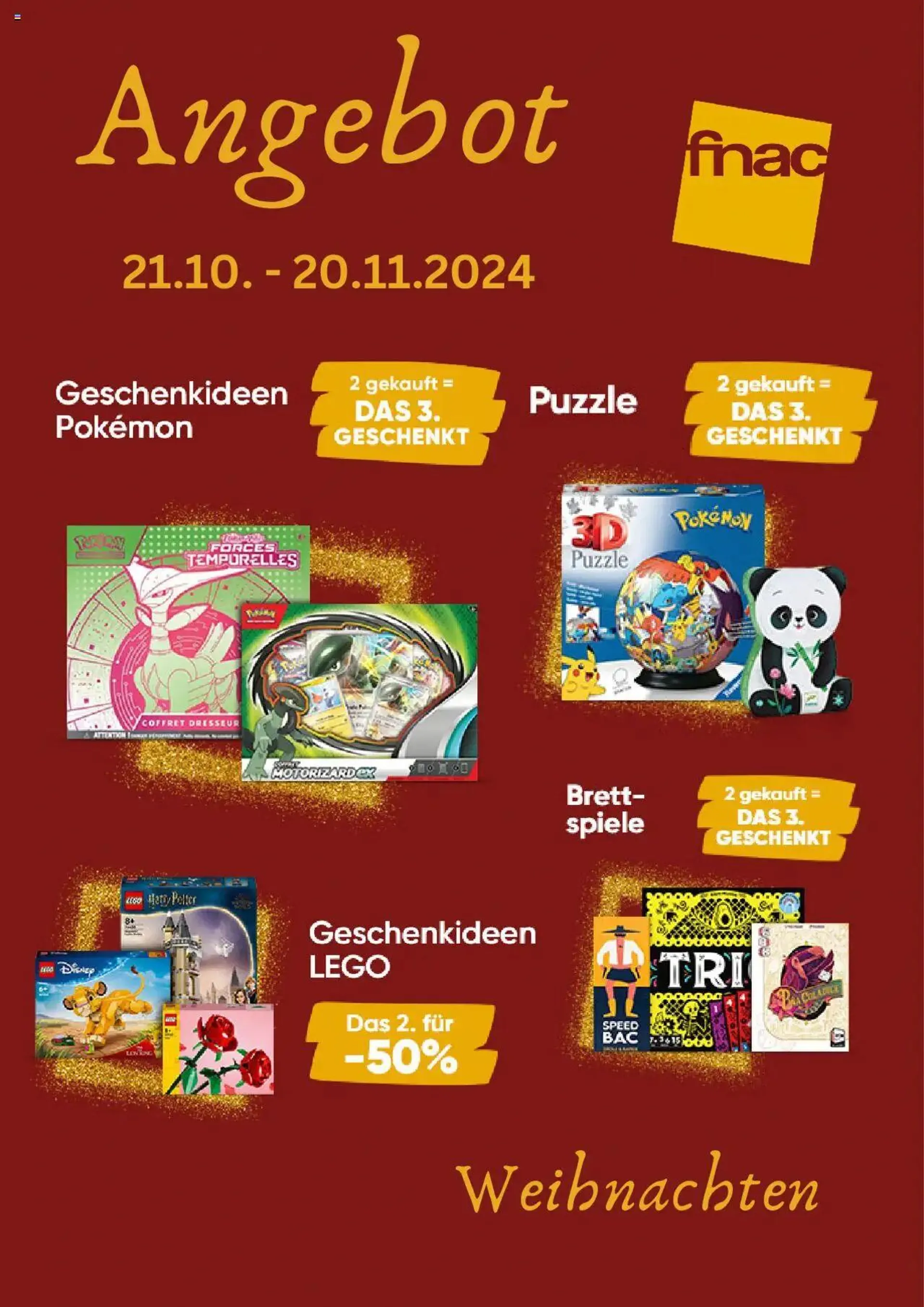 Fnac Aktionen von 21. Oktober bis 20. November 2024 - Prospekt seite  1