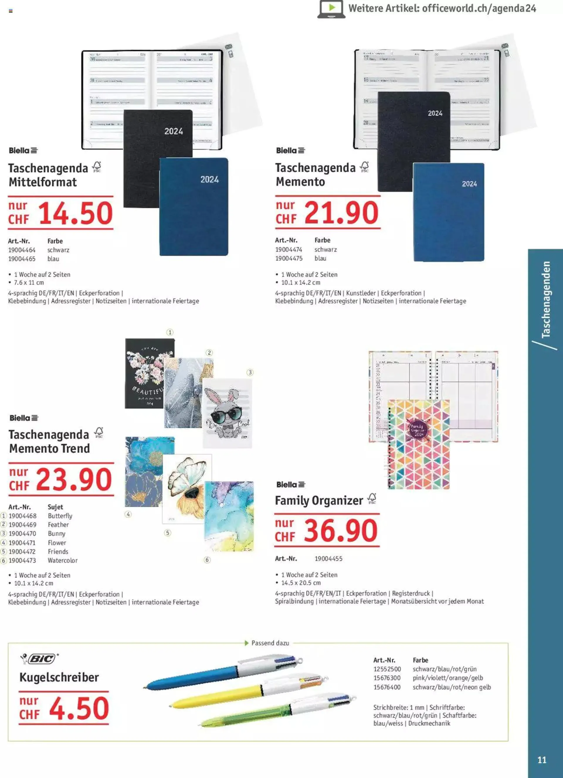 Office World Aktionen Agenden & Kalender von 27. September bis 31. Dezember 2023 - Prospekt seite  11
