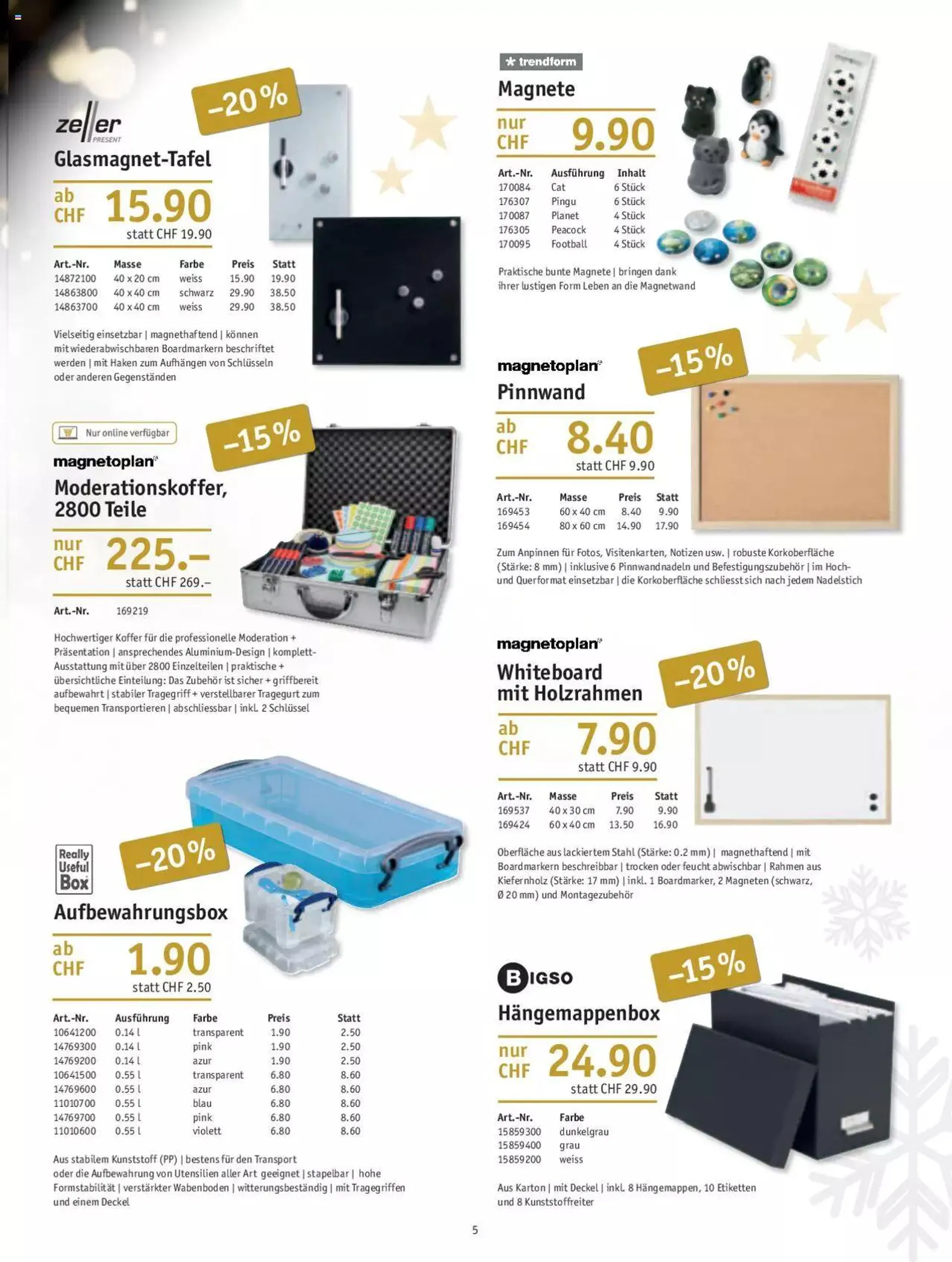 Office World Aktionen Weihnachten 2023 von 30. November bis 27. Dezember 2023 - Prospekt seite  5