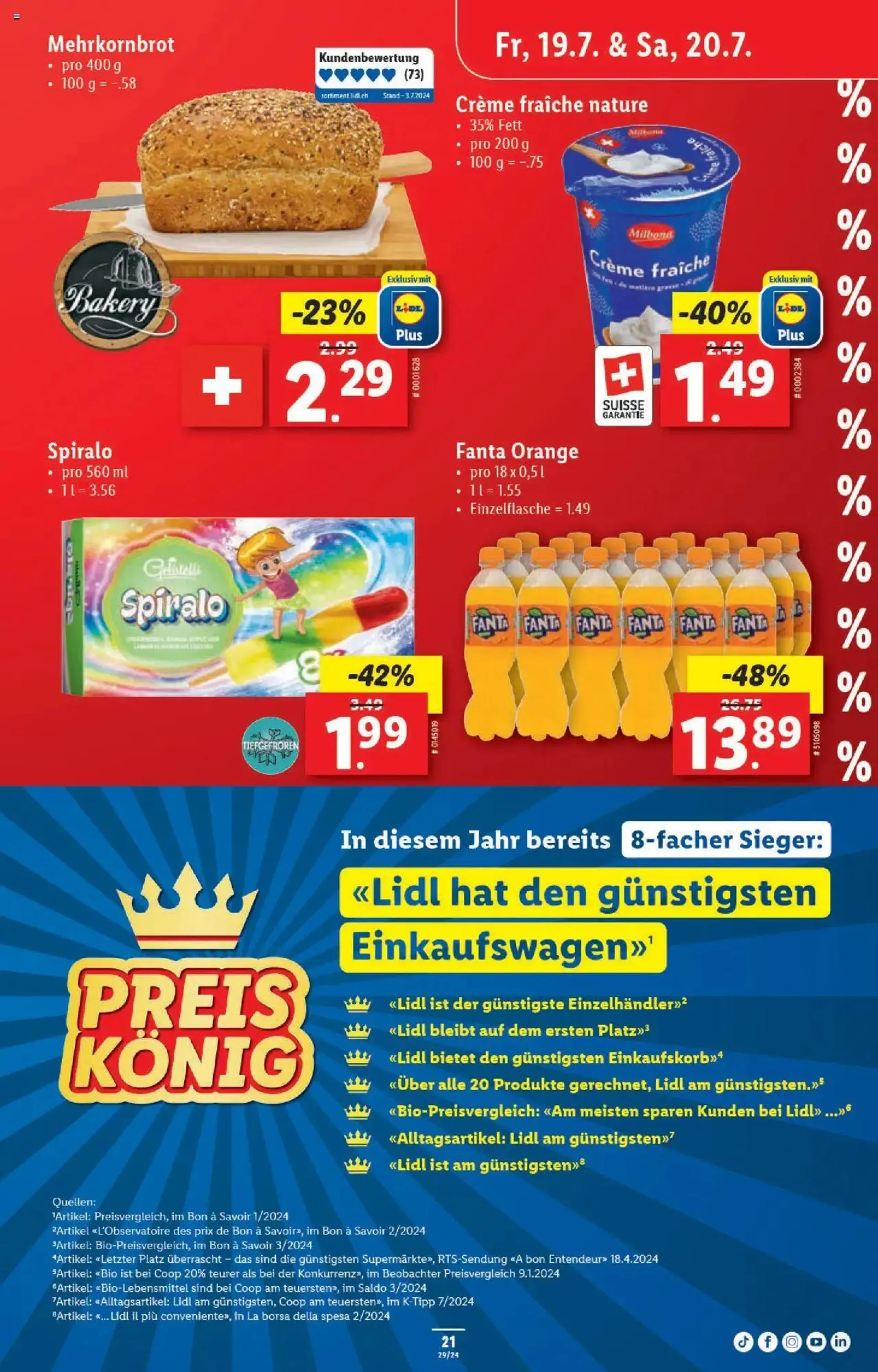 Lidl Aktionen von 18. Juli bis 24. Juli 2024 - Prospekt seite  21