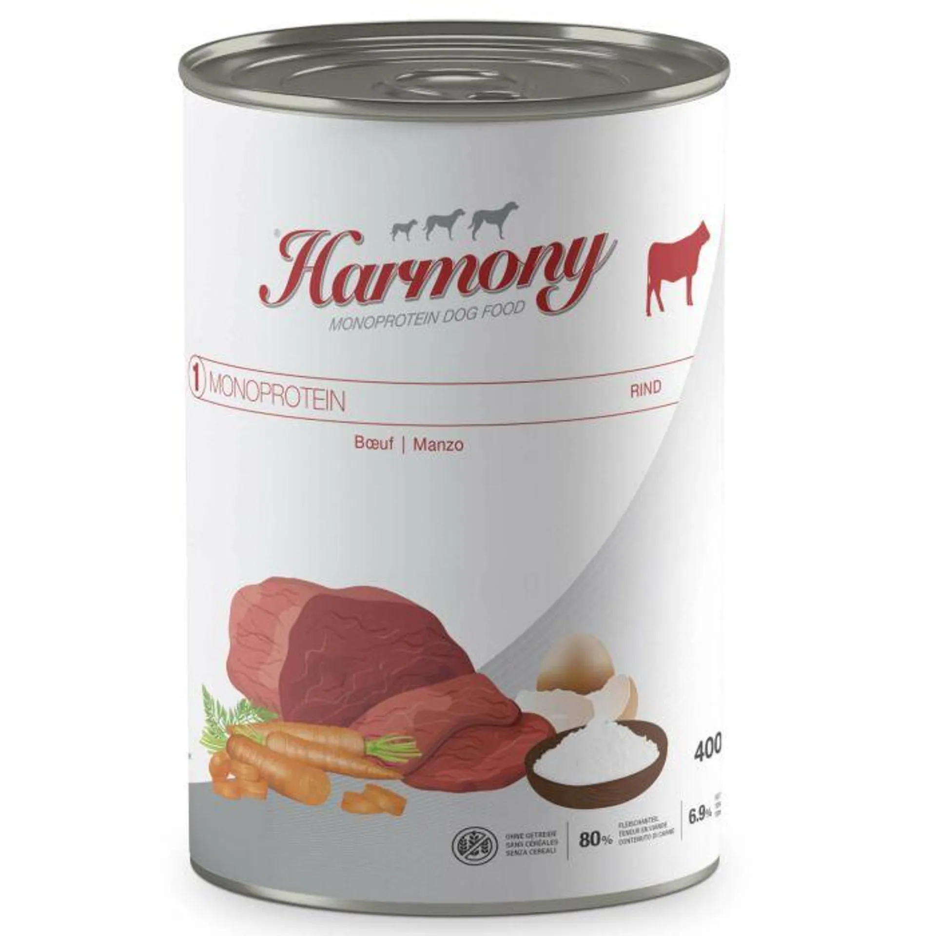 Harmony Dog Monoprotein Rind Nassfutter Dose