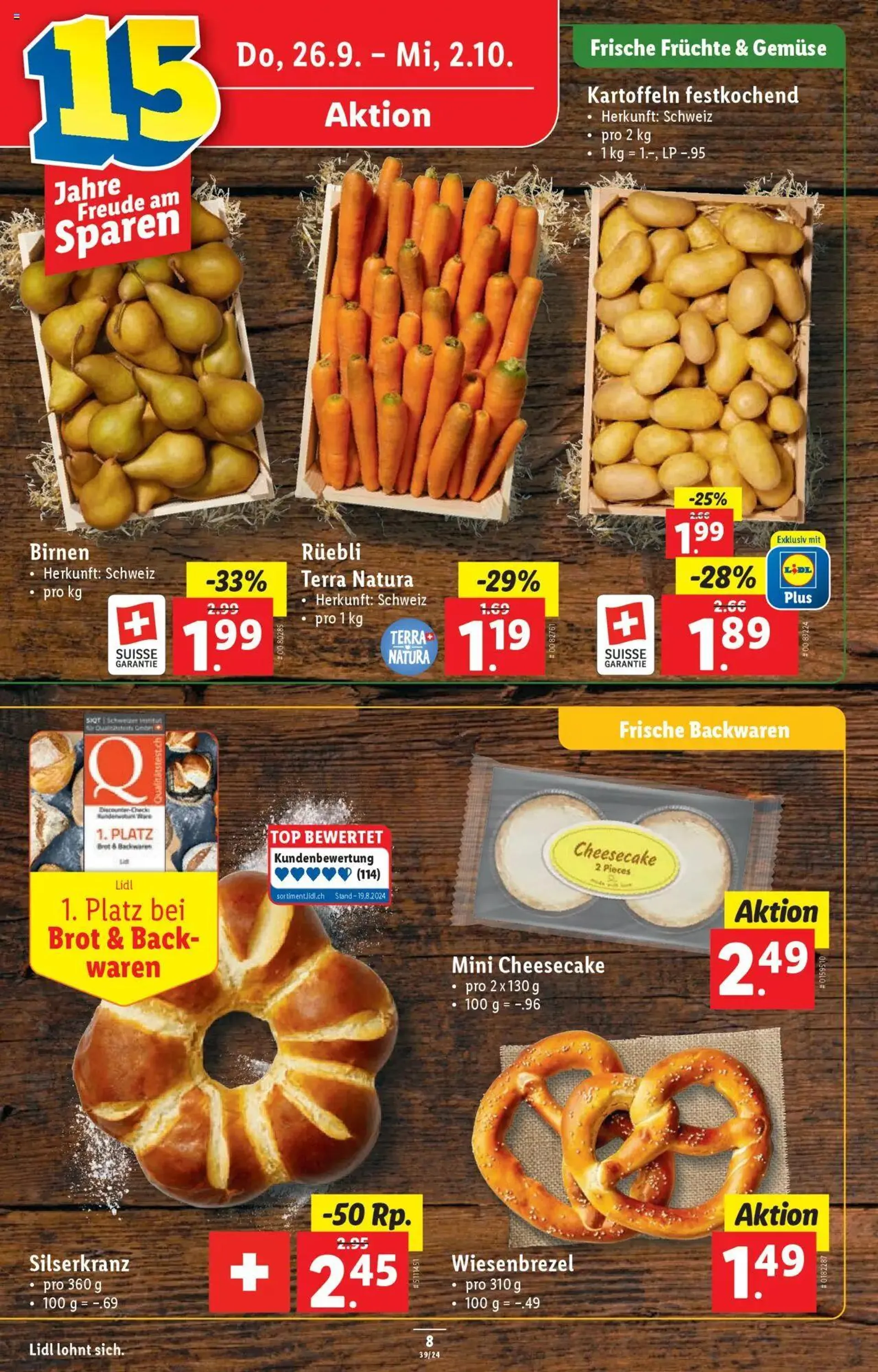 Lidl Aktionen von 26. September bis 2. Oktober 2024 - Prospekt seite  8