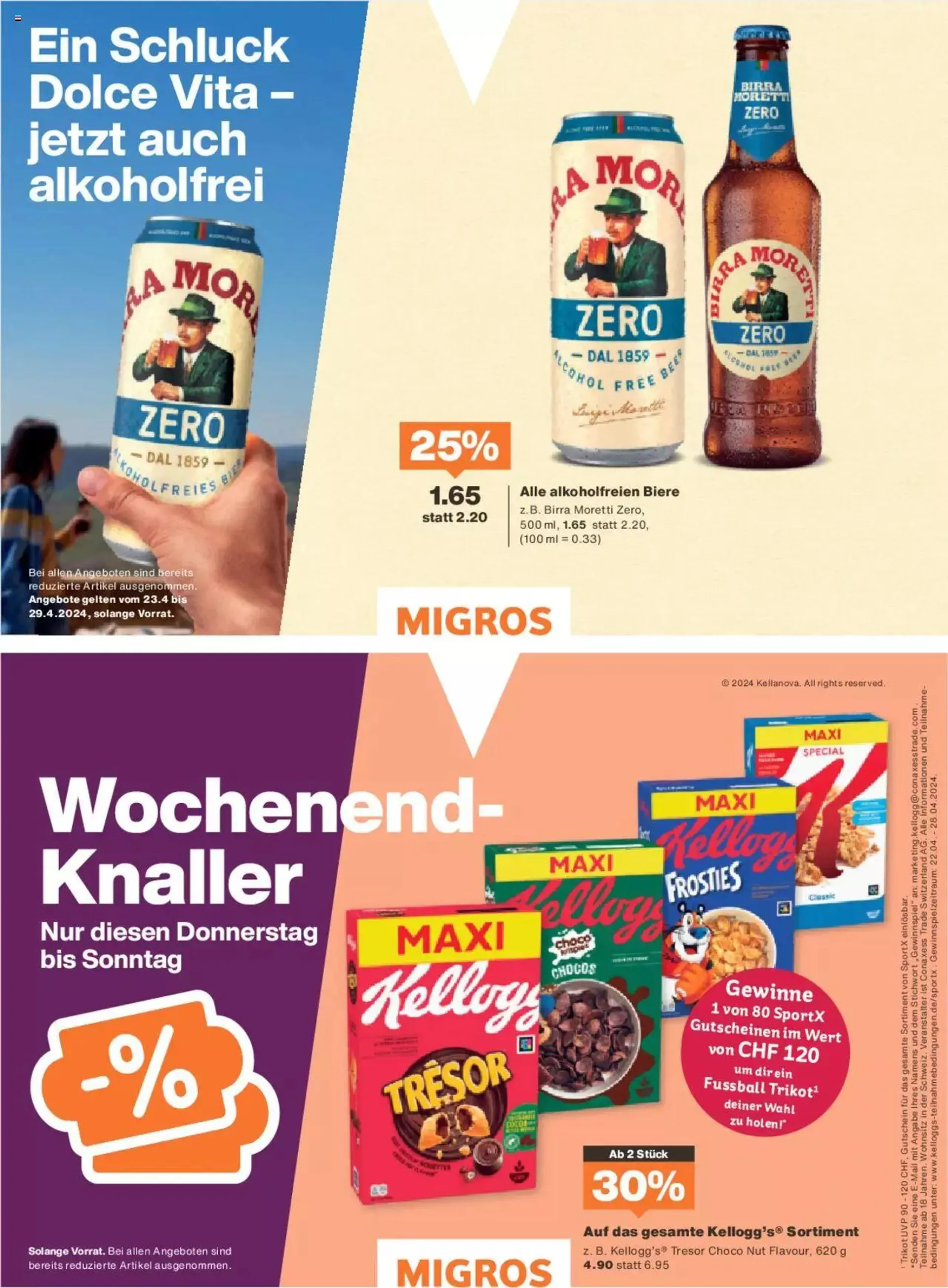 Migros - Magazin von 23. April bis 29. April 2024 - Prospekt seite  70