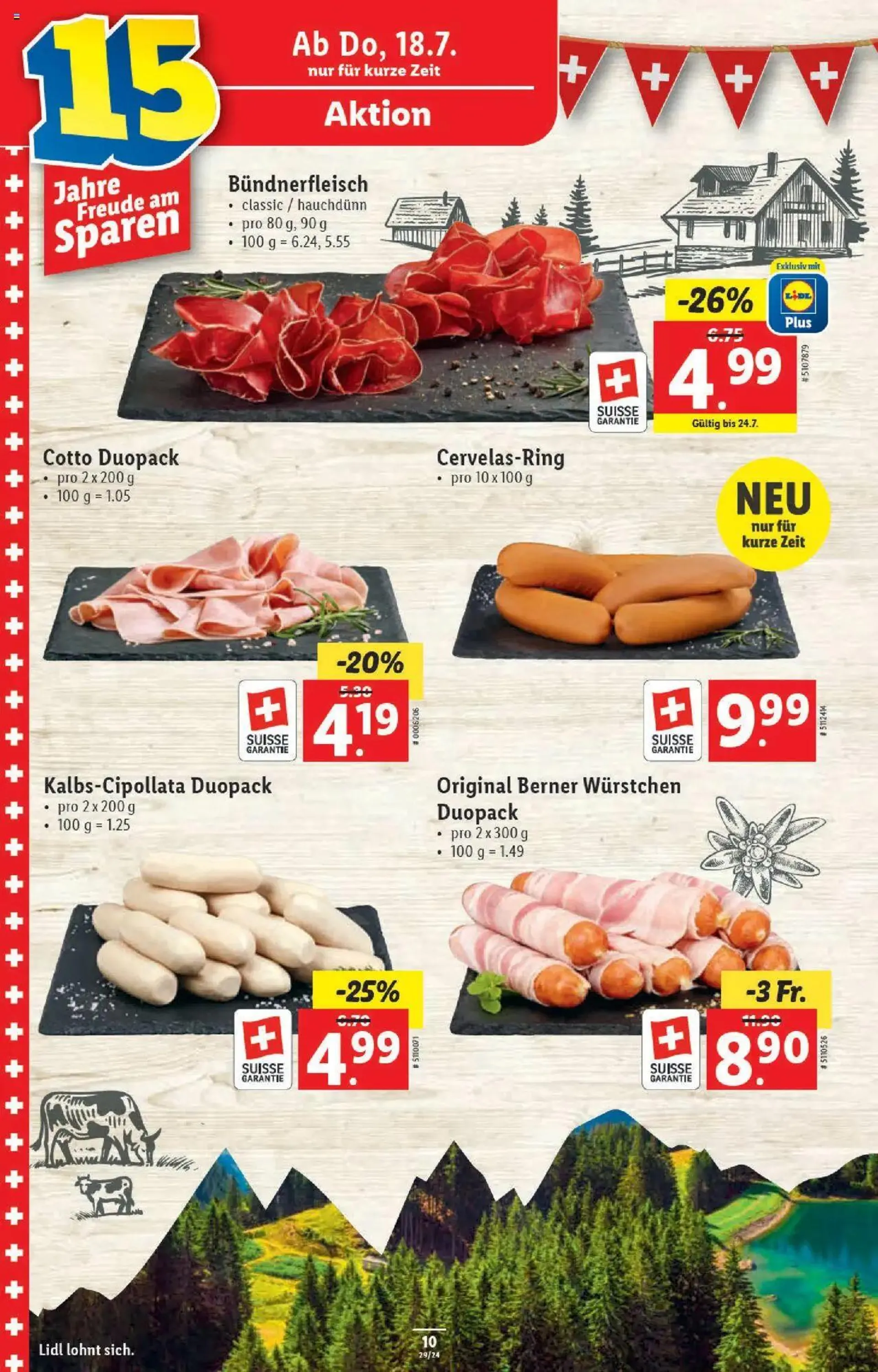 Lidl Aktionen von 18. Juli bis 24. Juli 2024 - Prospekt seite  10