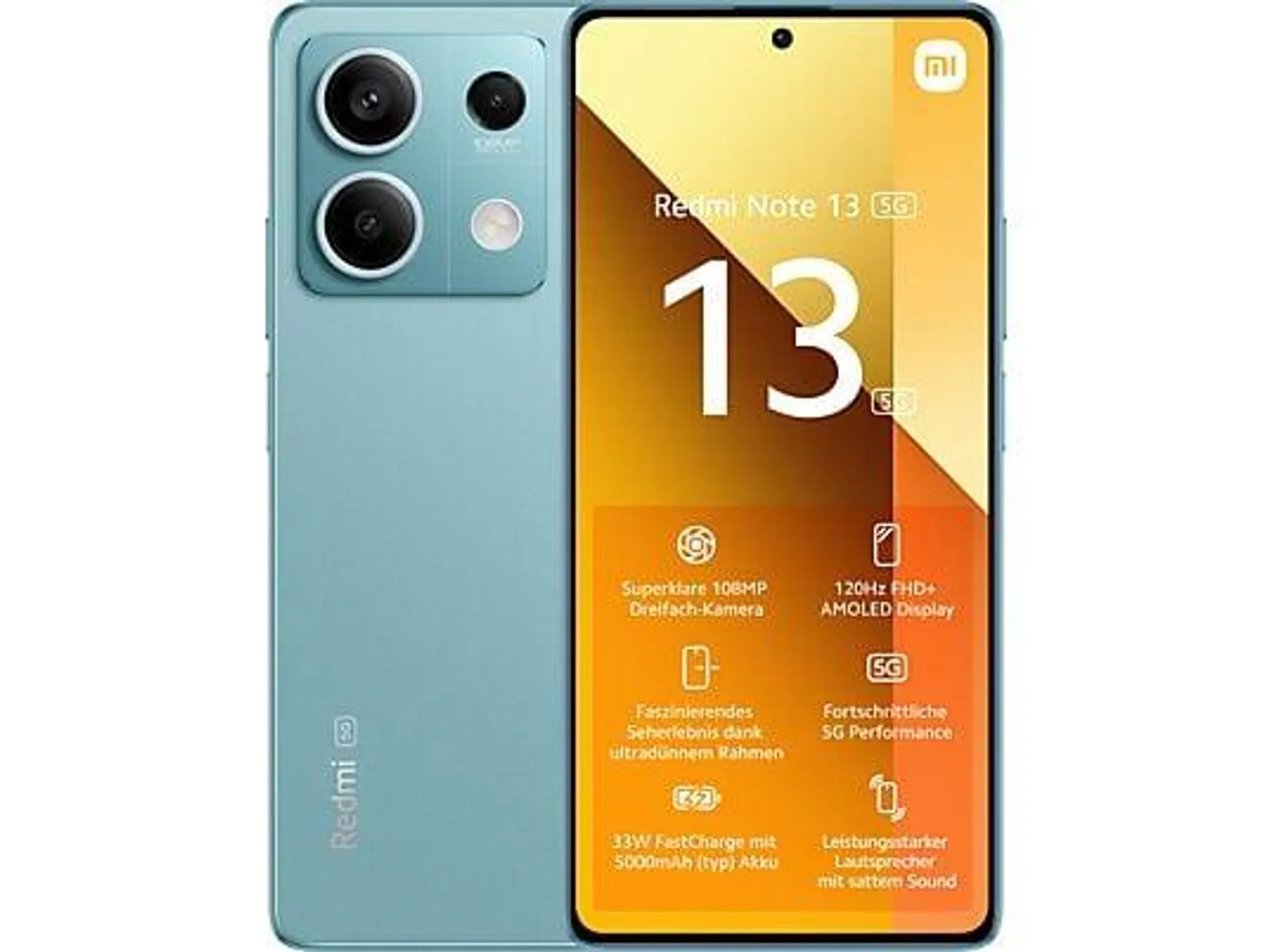 XIAOMI Redmi Note 13 5G - Smartphone (6.67 ", 256 GB, Ocean Teal)