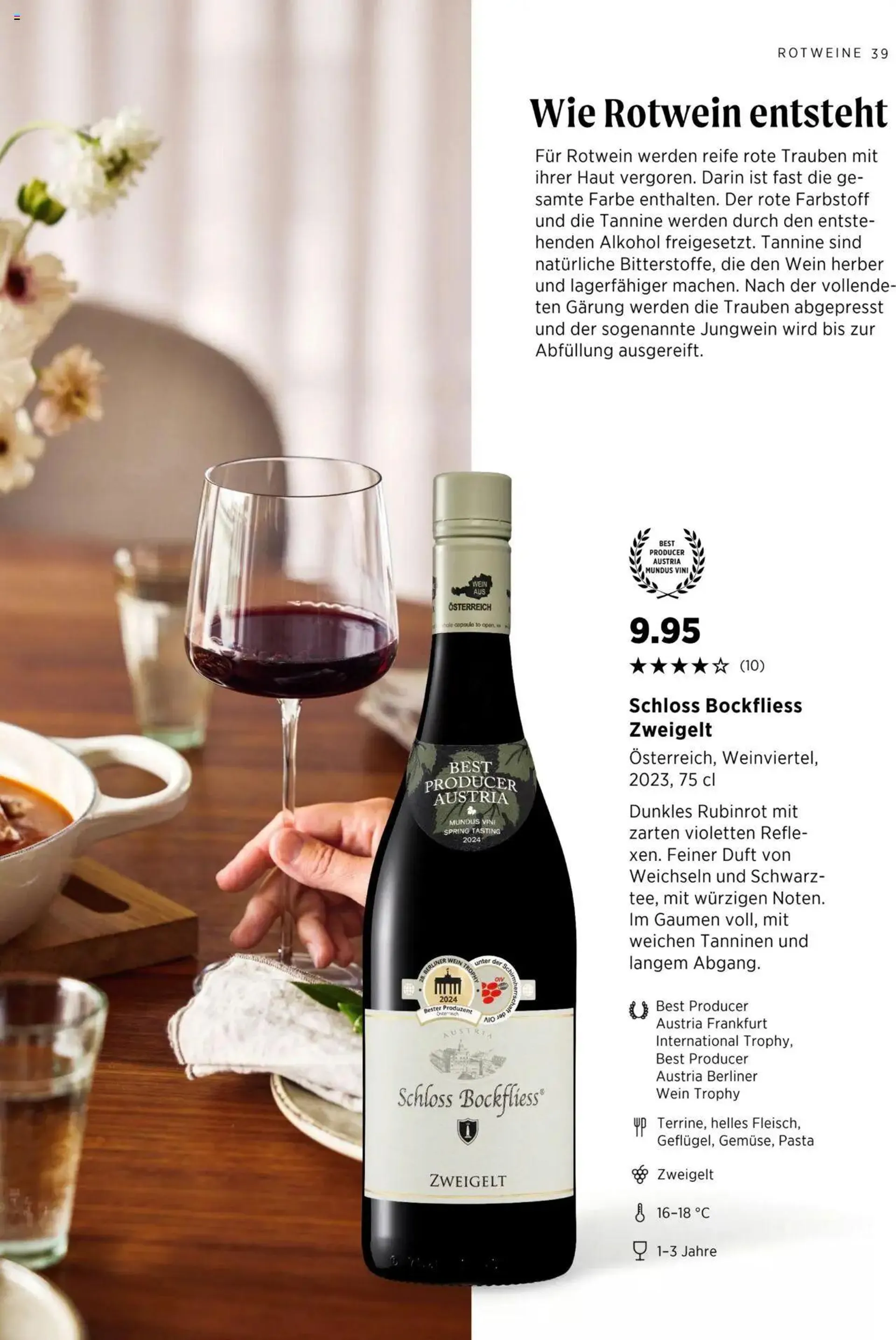 Denner Aktionen Wine Guide 2024/2025 von 11. September bis 31. Dezember 2024 - Prospekt seite  39