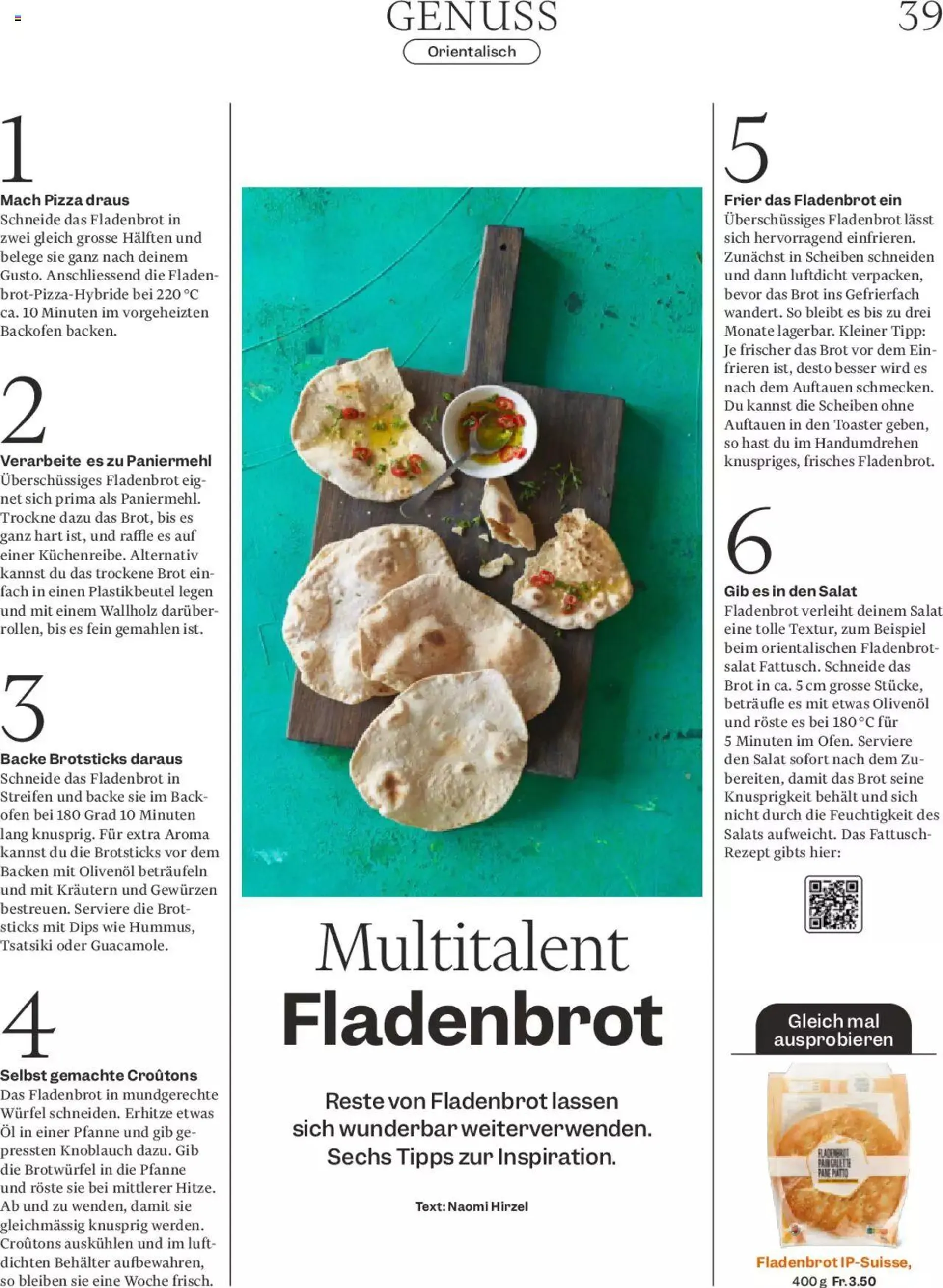 Migros - Magazin von 23. April bis 29. April 2024 - Prospekt seite  39