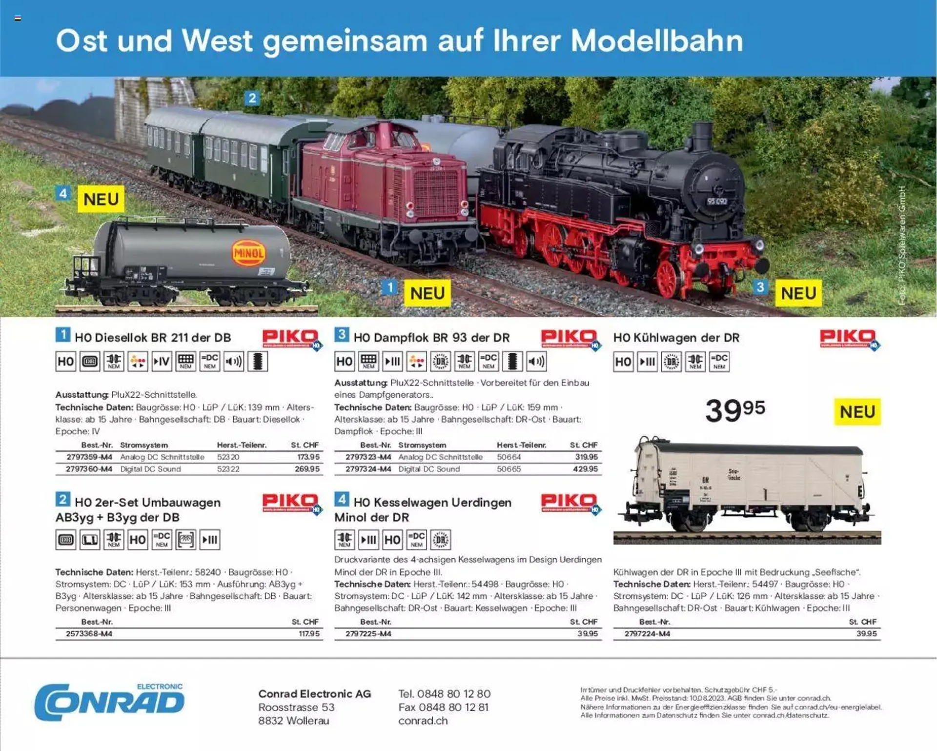 Conrad Modellbahn Katalog 2023/24 von 5. September bis 31. Dezember 2023 - Prospekt seite  292