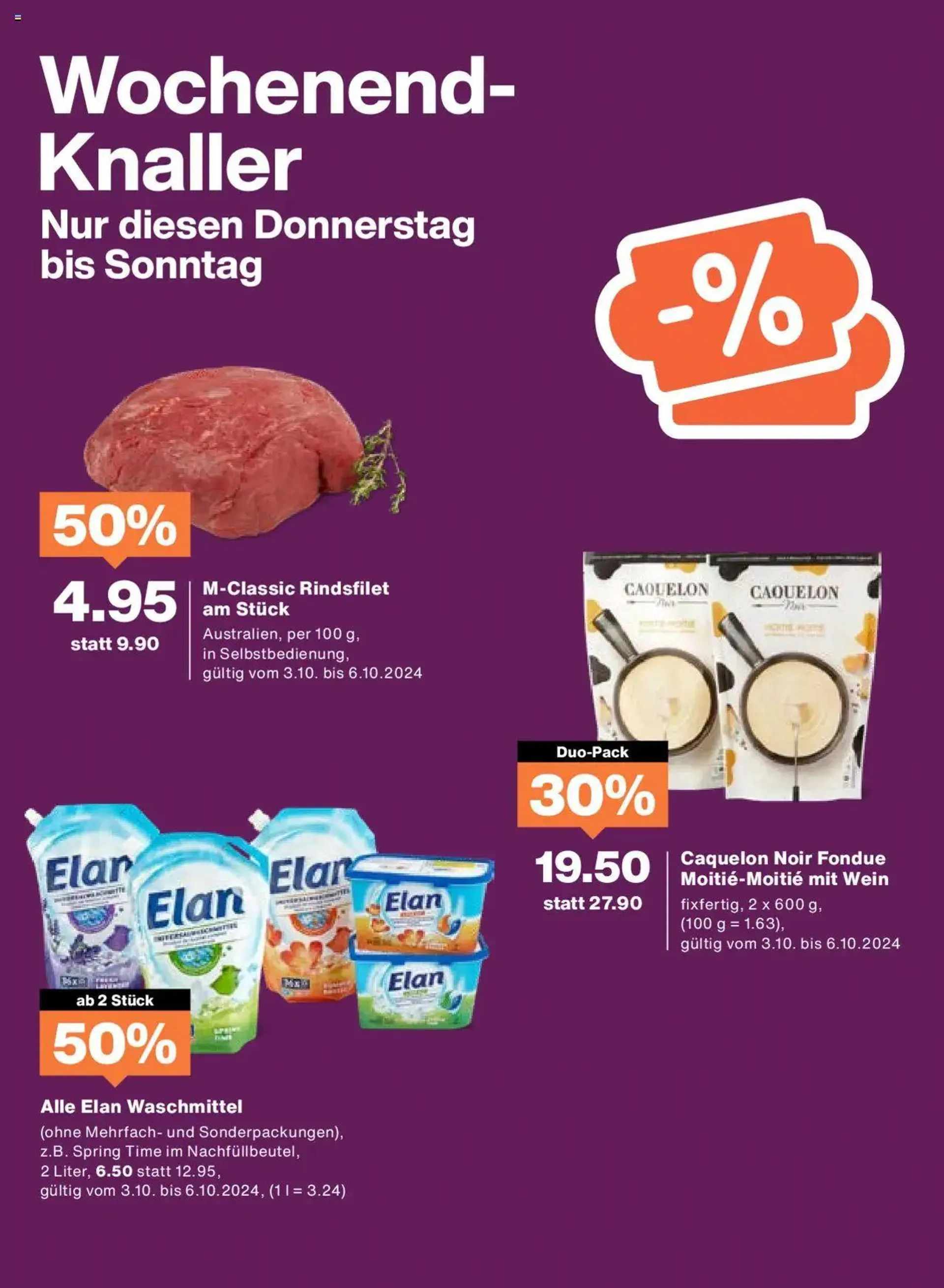 Migros Aktionen von 1. Oktober bis 7. Oktober 2024 - Prospekt seite  20