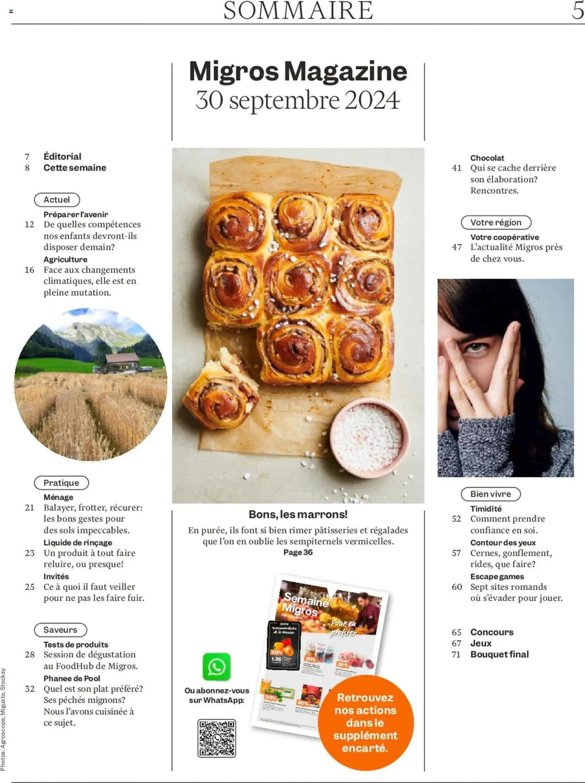 Migros - Magazin FR von 30. September bis 6. Oktober 2024 - Prospekt seite  5