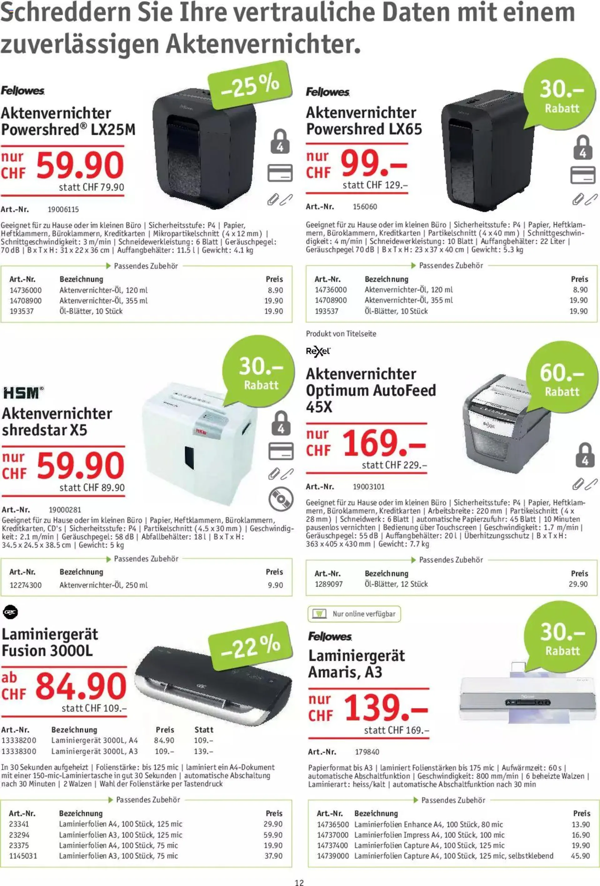 Office World Aktionen von 28. September bis 25. Oktober 2023 - Prospekt seite  12