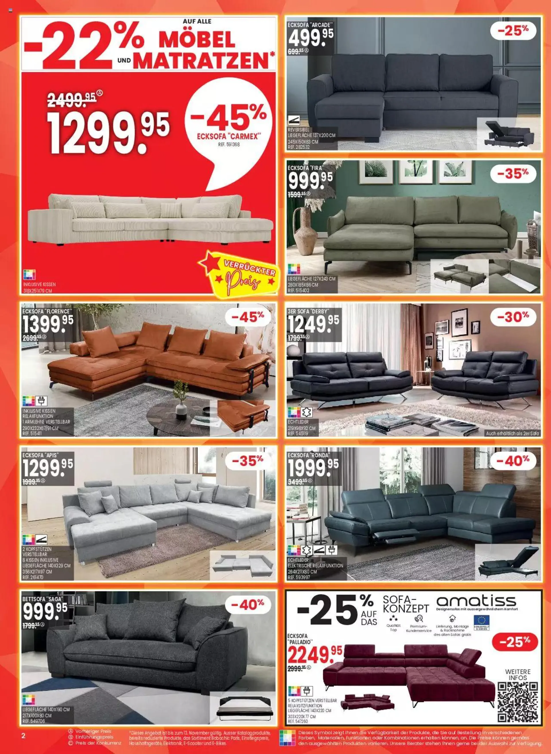 Conforama Singles week von 7. November bis 18. November 2023 - Prospekt seite  2