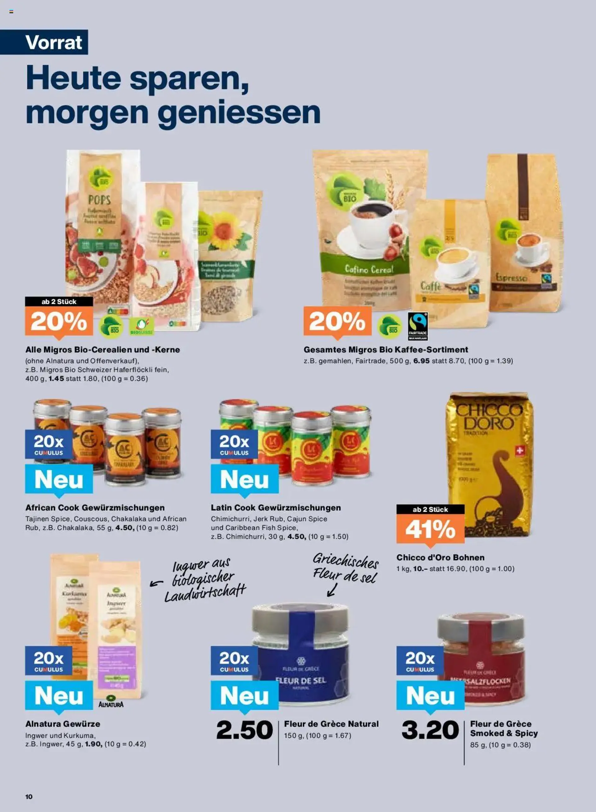 Migros Aktionen von 1. Oktober bis 7. Oktober 2024 - Prospekt seite  10