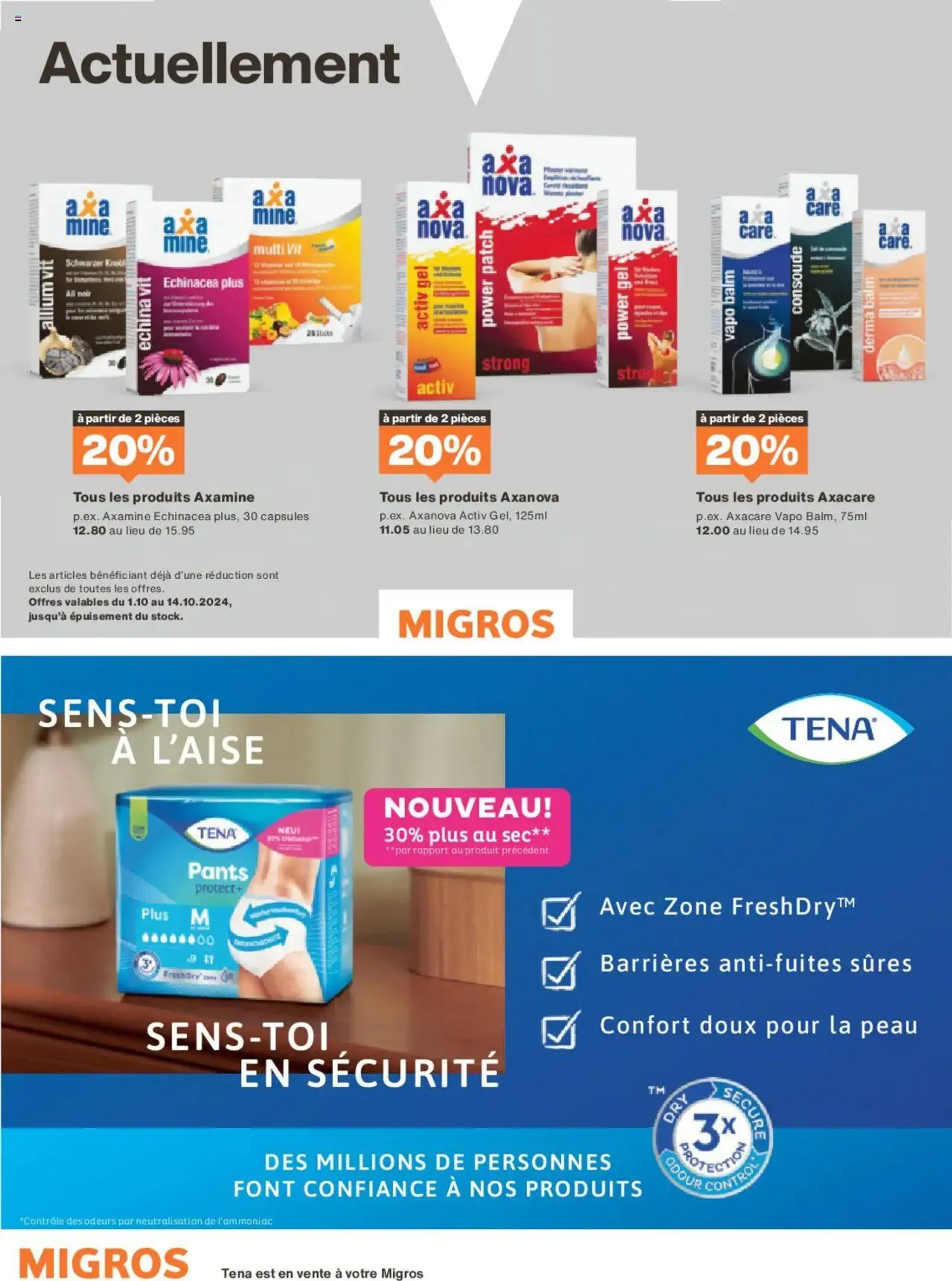 Migros - Magazin FR von 30. September bis 6. Oktober 2024 - Prospekt seite  30