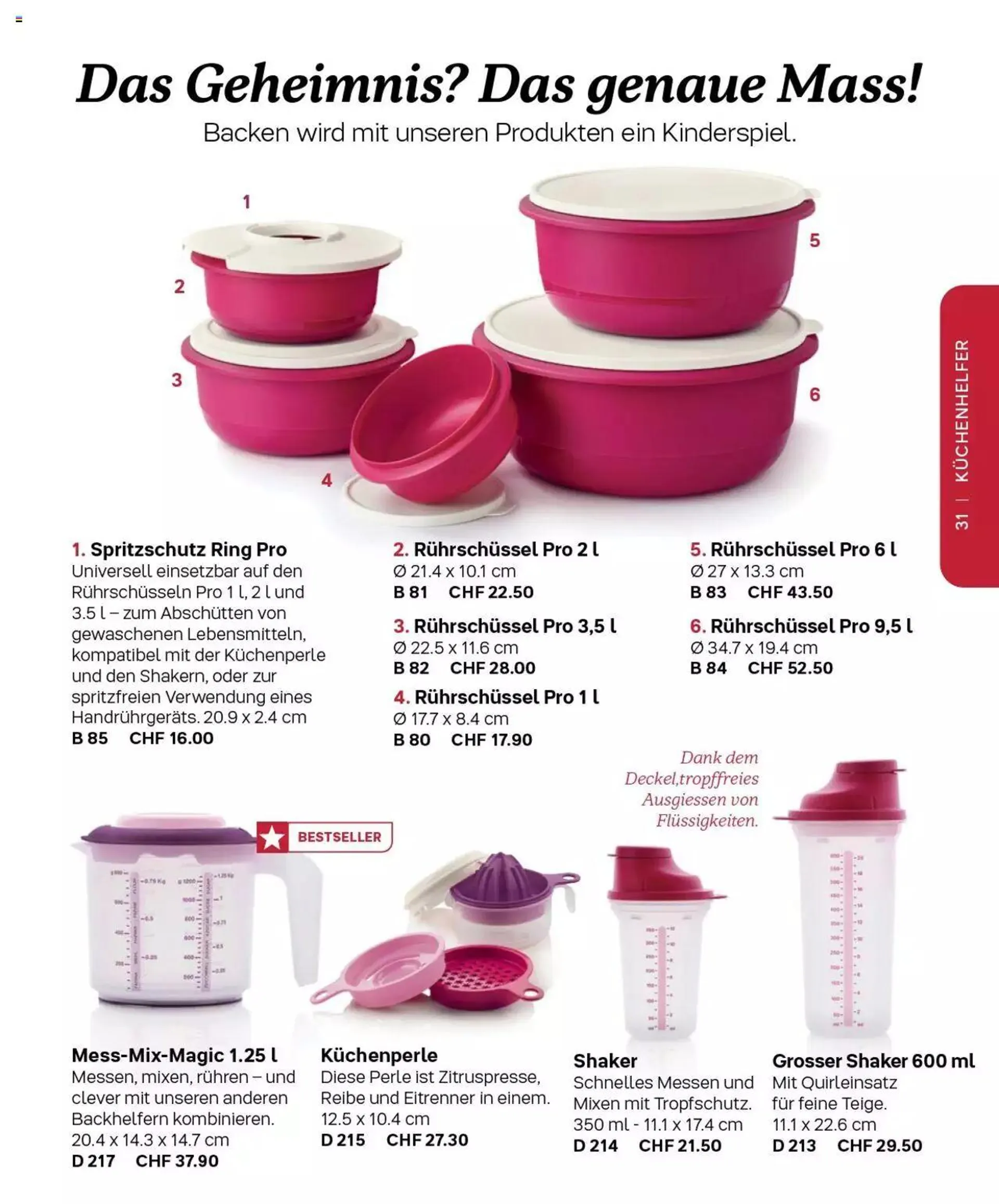Tupperware - Herbst / Winter 2022-23 von 1. September bis 31. Dezember 2023 - Prospekt seite  31