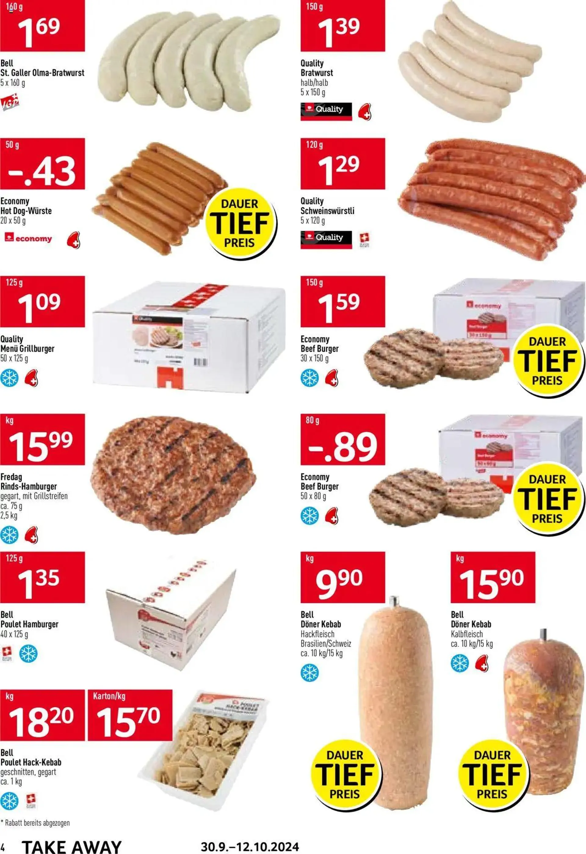 Prodega Aktionen Take Away von 30. September bis 12. Oktober 2024 - Prospekt seite  4