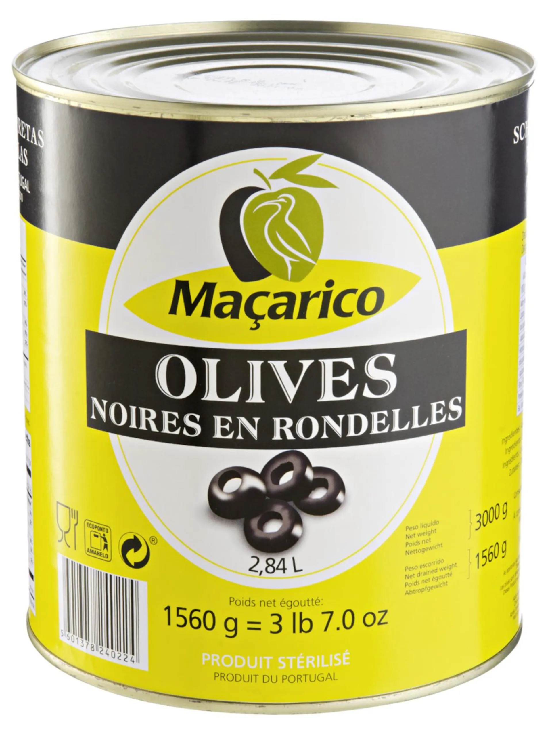 Maçarico schwarze Oliven