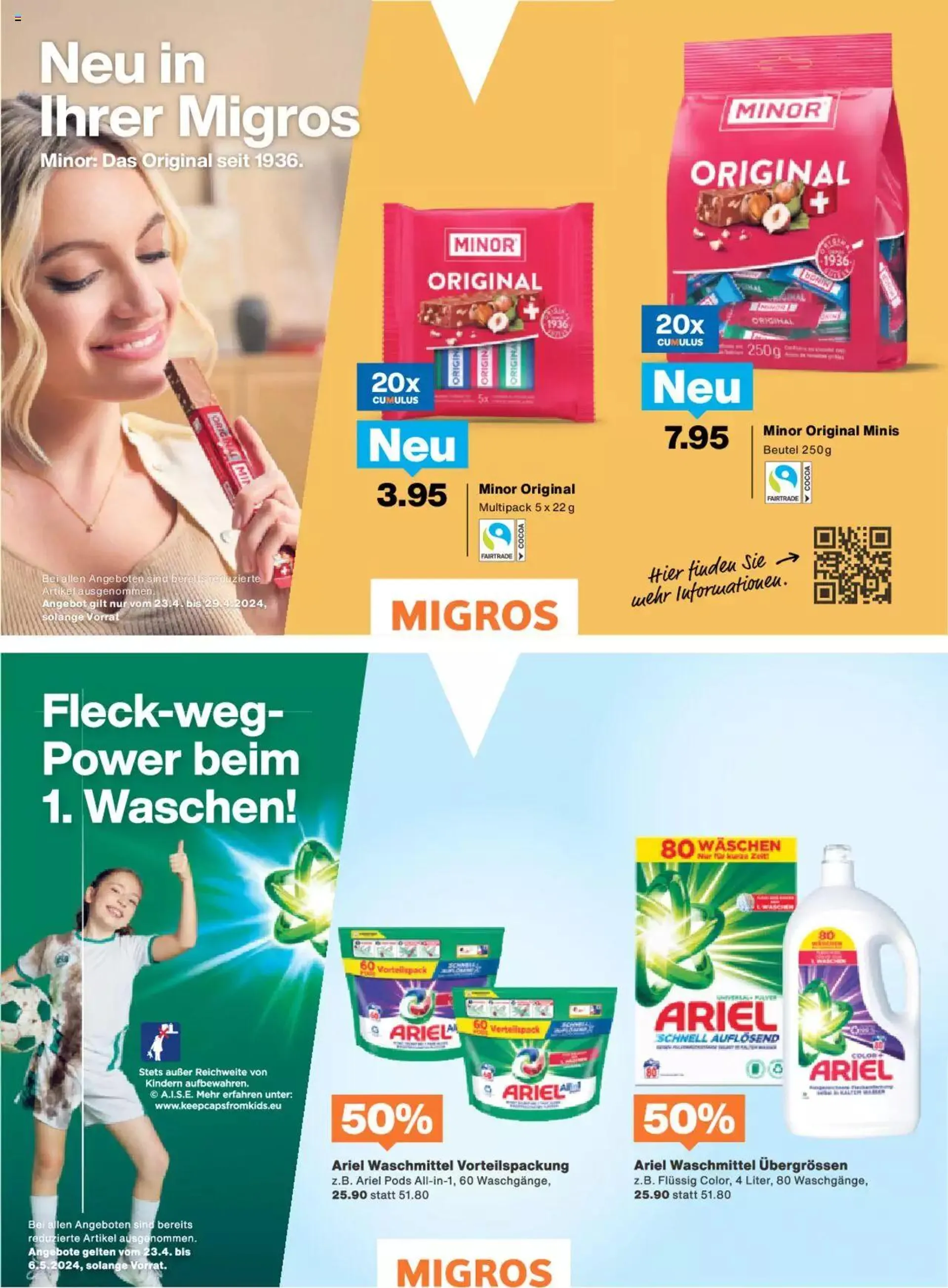 Migros - Magazin von 23. April bis 29. April 2024 - Prospekt seite  22