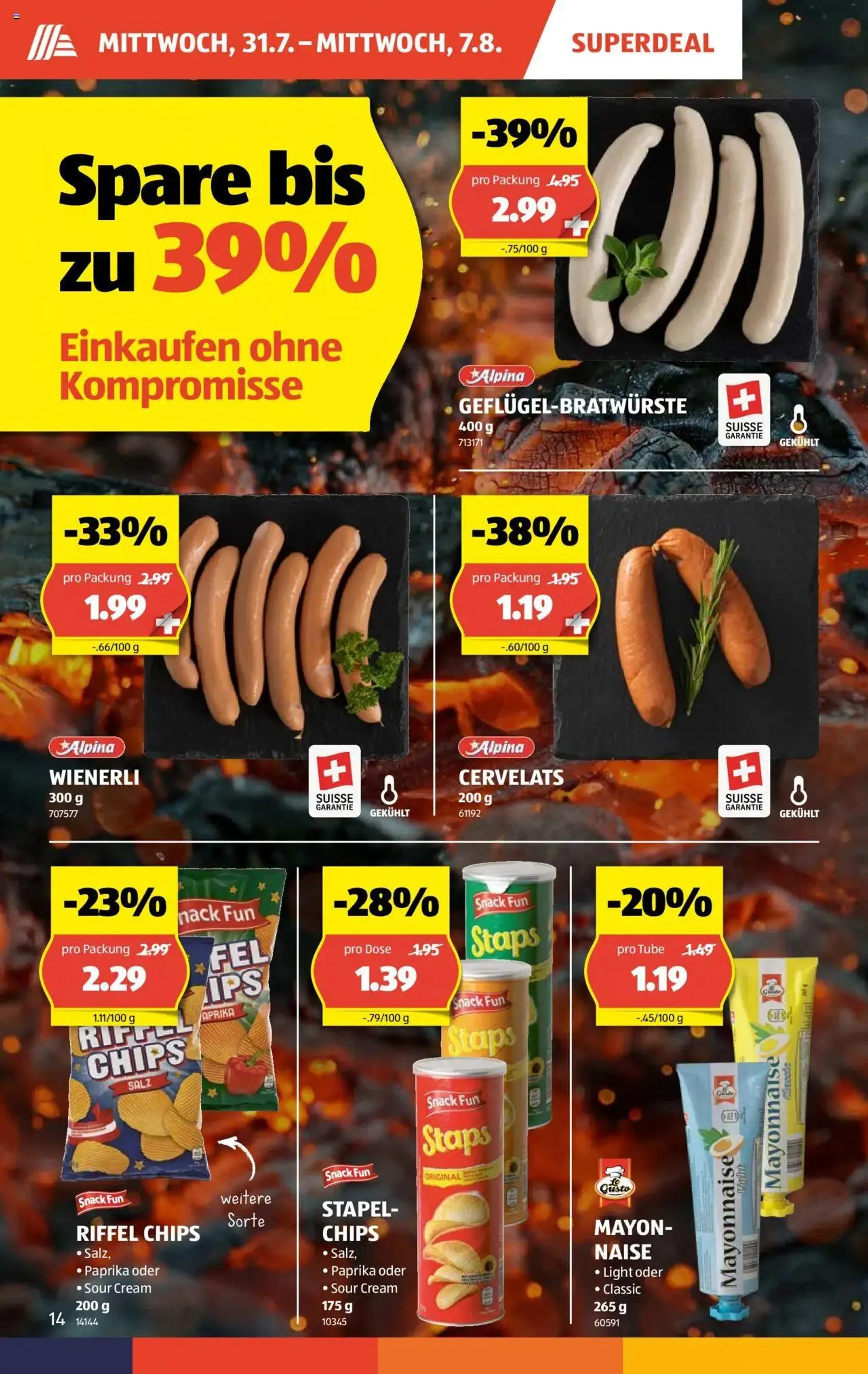 Aldi Aktionen von 31. Juli bis 7. August 2024 - Prospekt seite  14