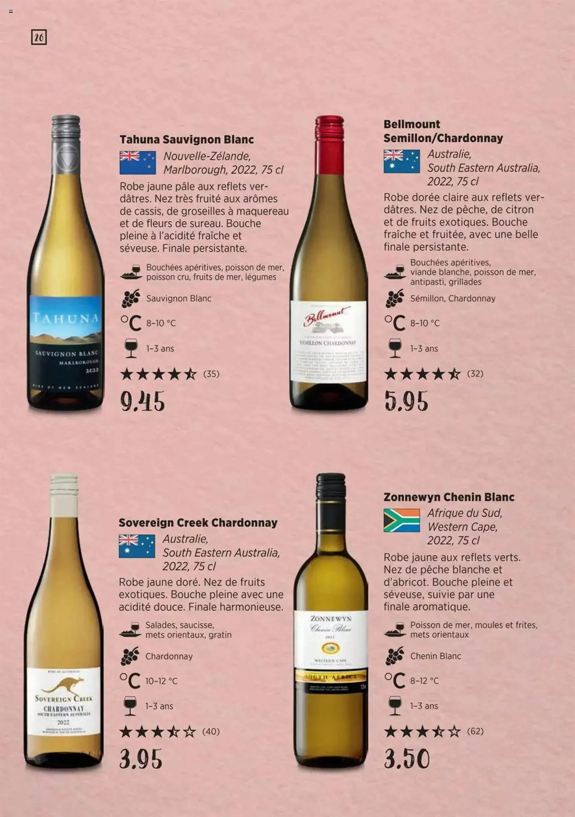 Denner Guide des vins 2023 /2024 FR von 11. September bis 31. Dezember 2024 - Prospekt seite  26