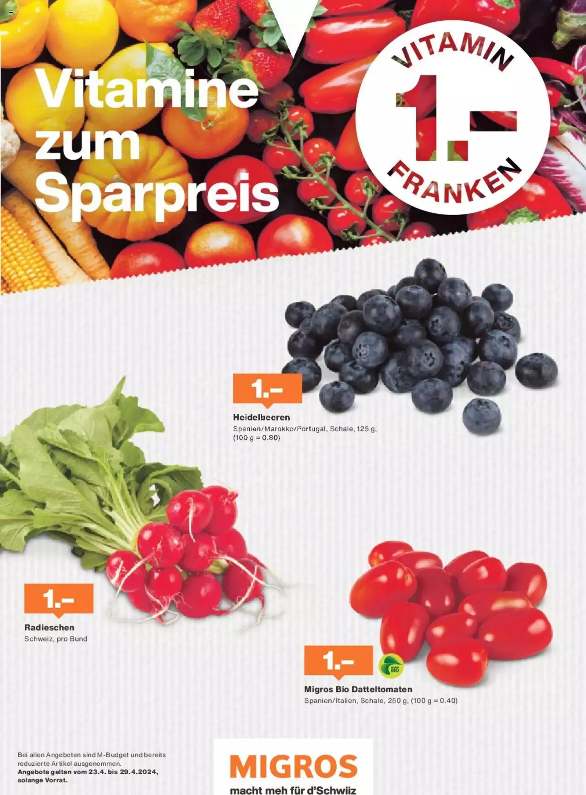 Migros - Magazin von 23. April bis 29. April 2024 - Prospekt seite  6
