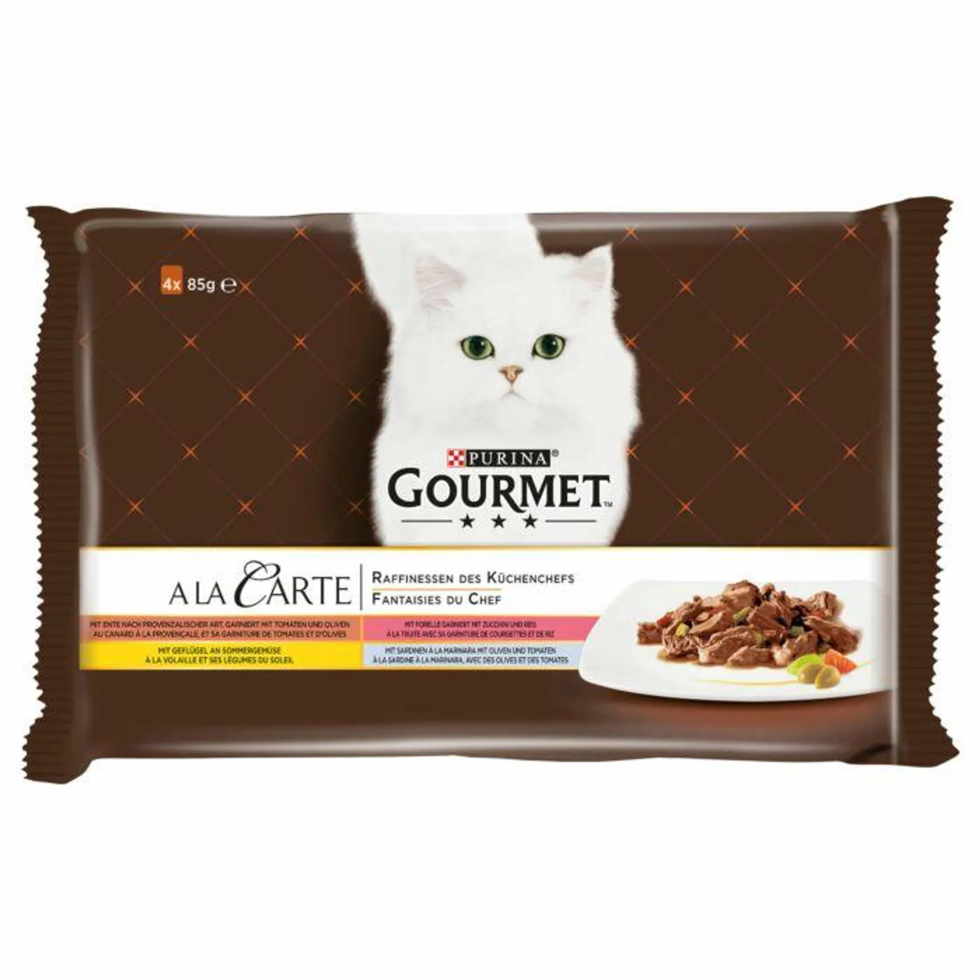 Gourmet a la Carte Katzenfutter Raffinessen des Küchenchefs Multipack